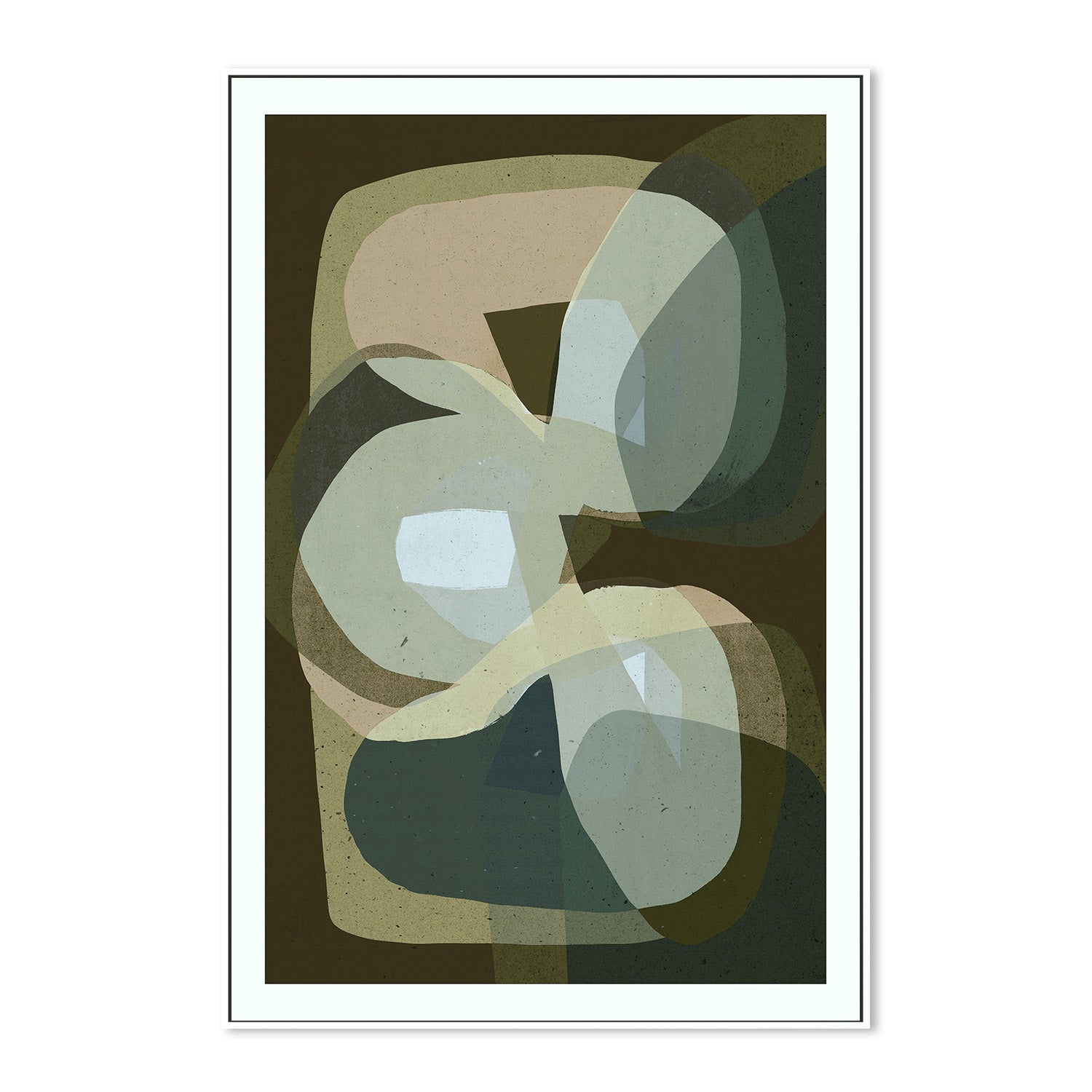 wall-art-print-canvas-poster-framed-Trio, Green-5