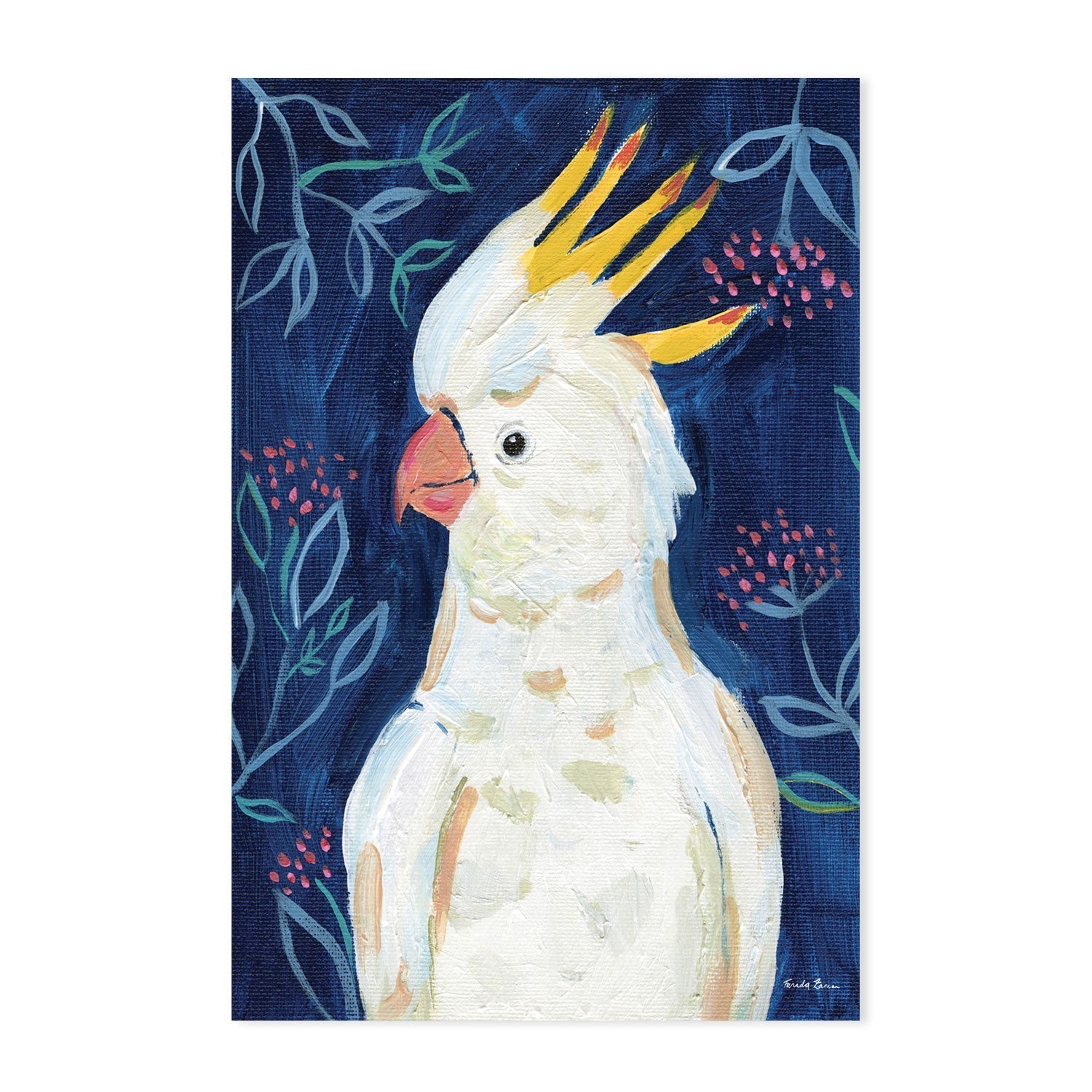 wall-art-print-canvas-poster-framed-Tropical Cockatoo , By Farida Zaman-GIOIA-WALL-ART