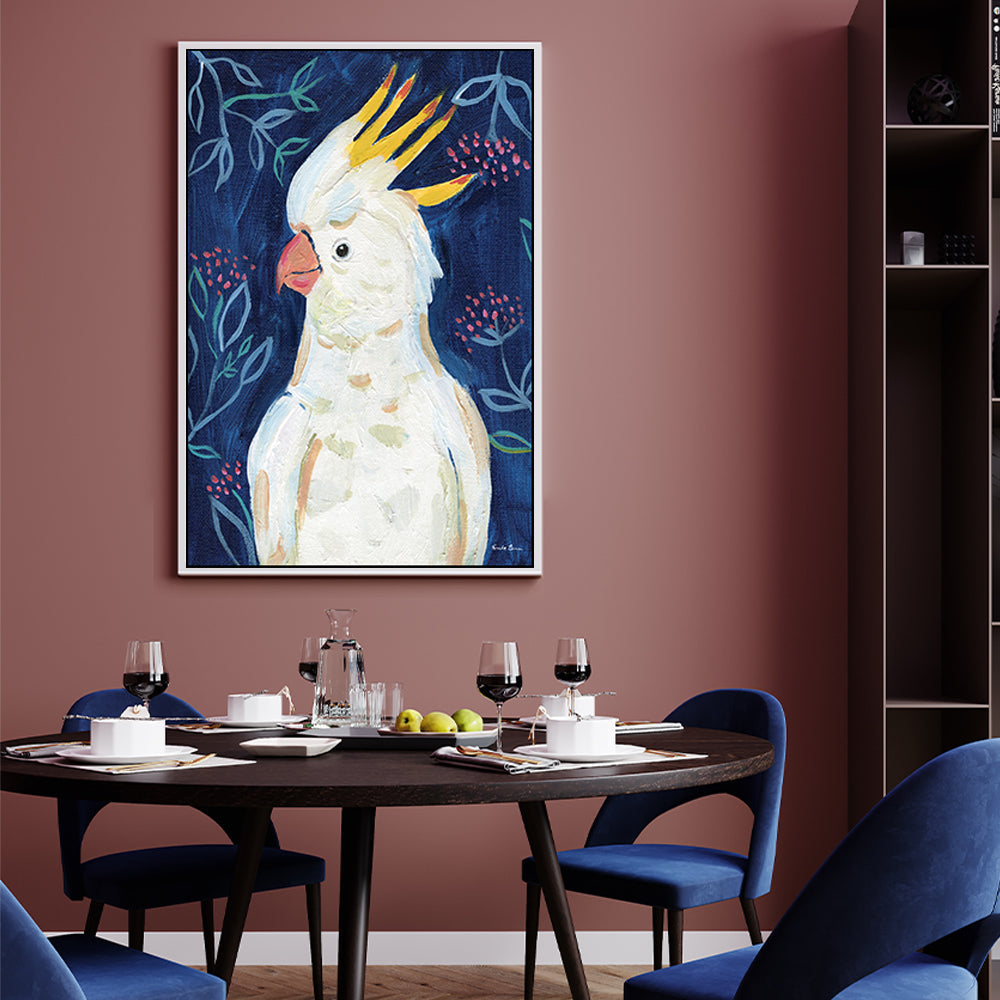 wall-art-print-canvas-poster-framed-Tropical Cockatoo , By Farida Zaman-GIOIA-WALL-ART