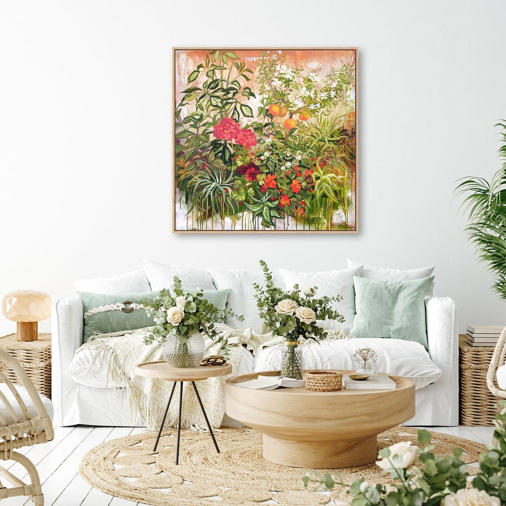 wall-art-print-canvas-poster-framed-Tropical Garden-by-Ekaterina Prisich-Gioia Wall Art