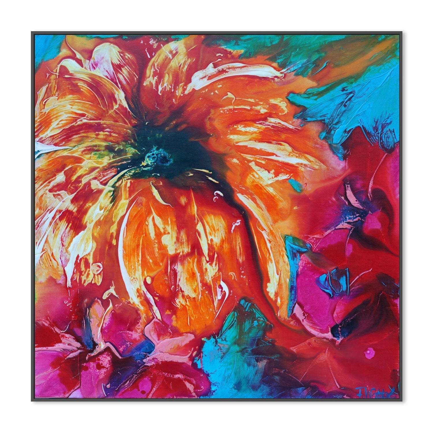 wall-art-print-canvas-poster-framed-Tropical Garden , By Françoise Wattré-3