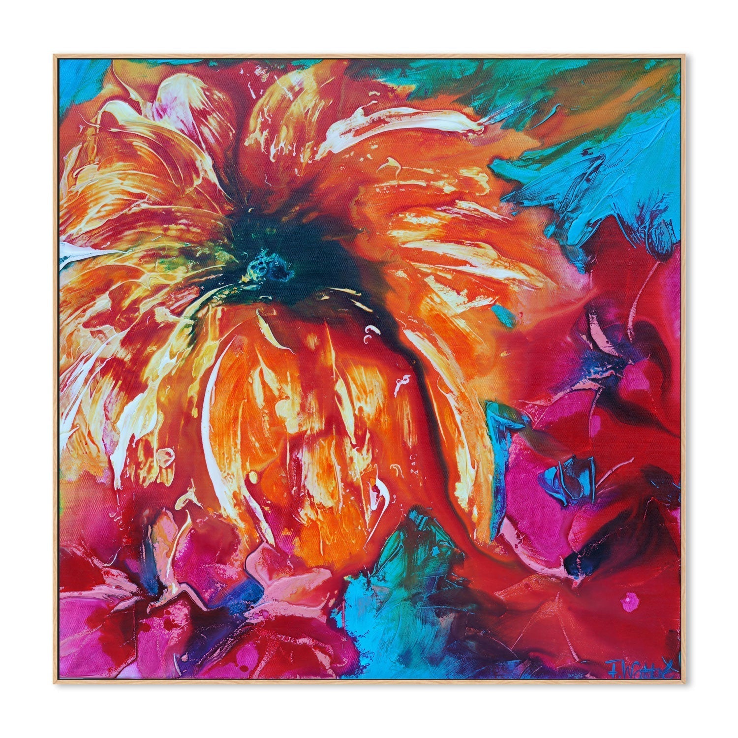 wall-art-print-canvas-poster-framed-Tropical Garden , By Françoise Wattré-4