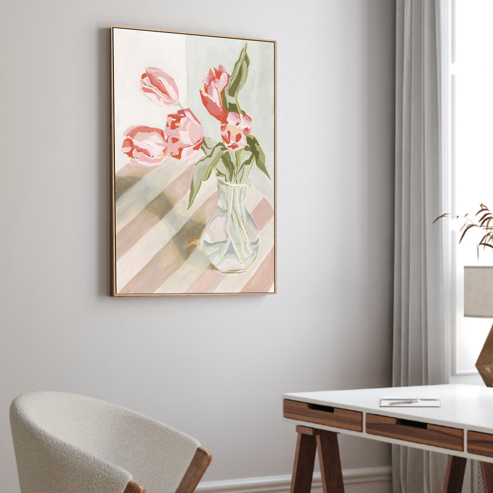 wall-art-print-canvas-poster-framed-Tulips In A Vase , By Lucrecia Caporale-2