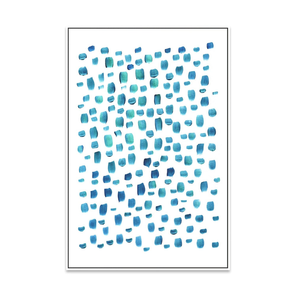 wall-art-print-canvas-poster-framed-Turquoise Sprinkle-by-Danushka Abeygoda-Gioia Wall Art