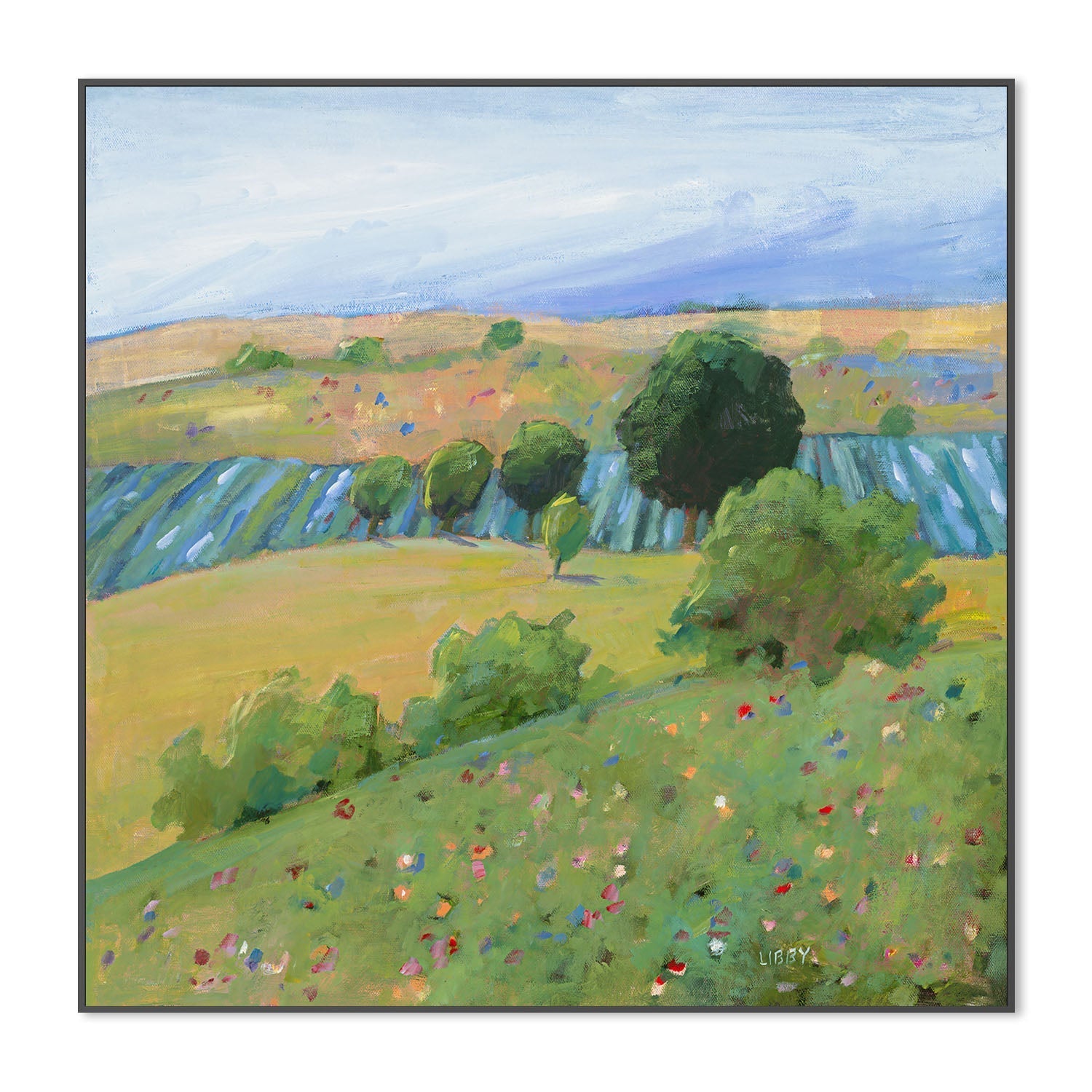 wall-art-print-canvas-poster-framed-Tuscan View , By Libby Anderson-3