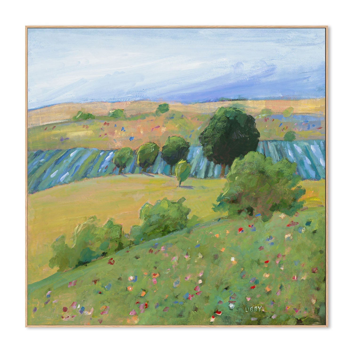 wall-art-print-canvas-poster-framed-Tuscan View , By Libby Anderson-4