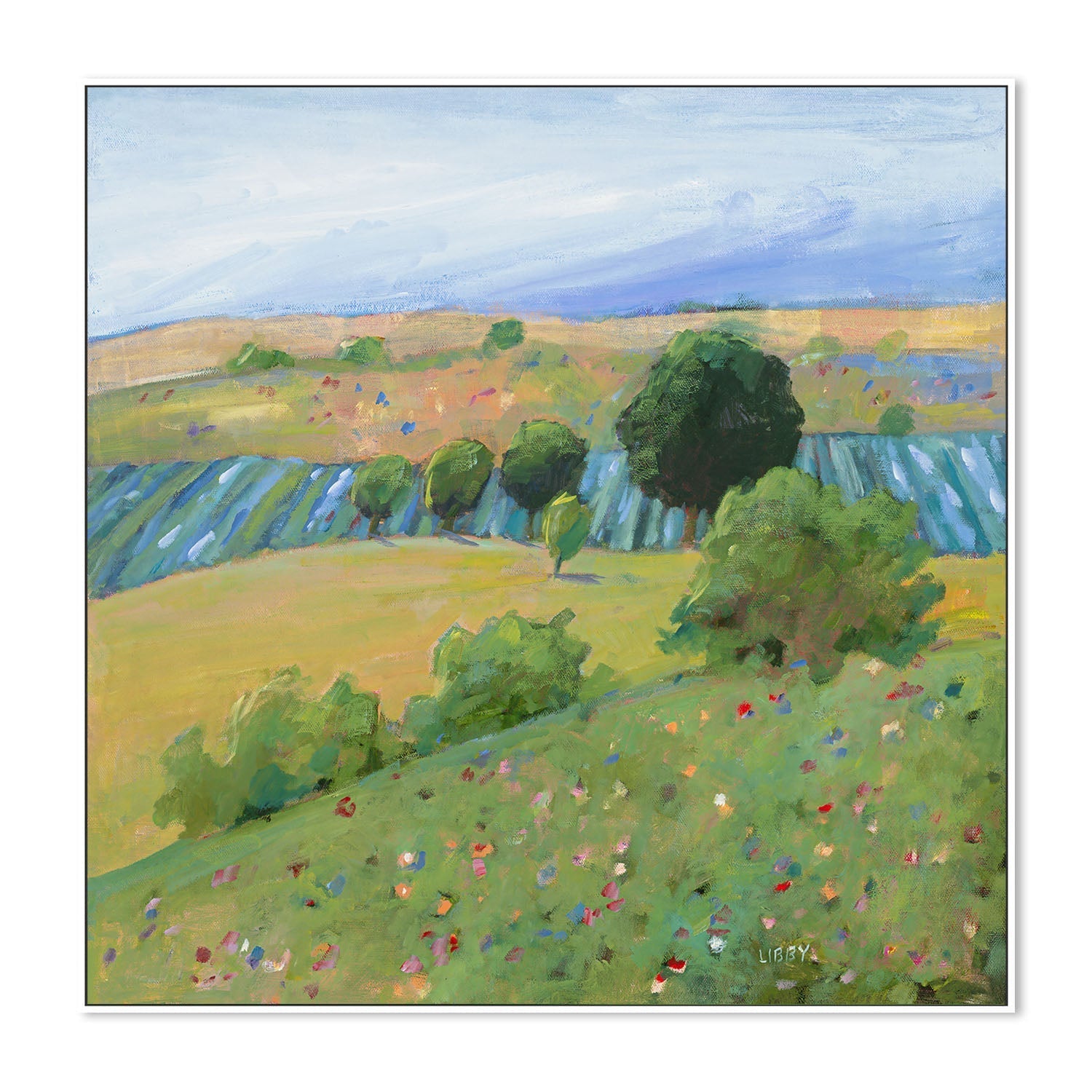 wall-art-print-canvas-poster-framed-Tuscan View , By Libby Anderson-5