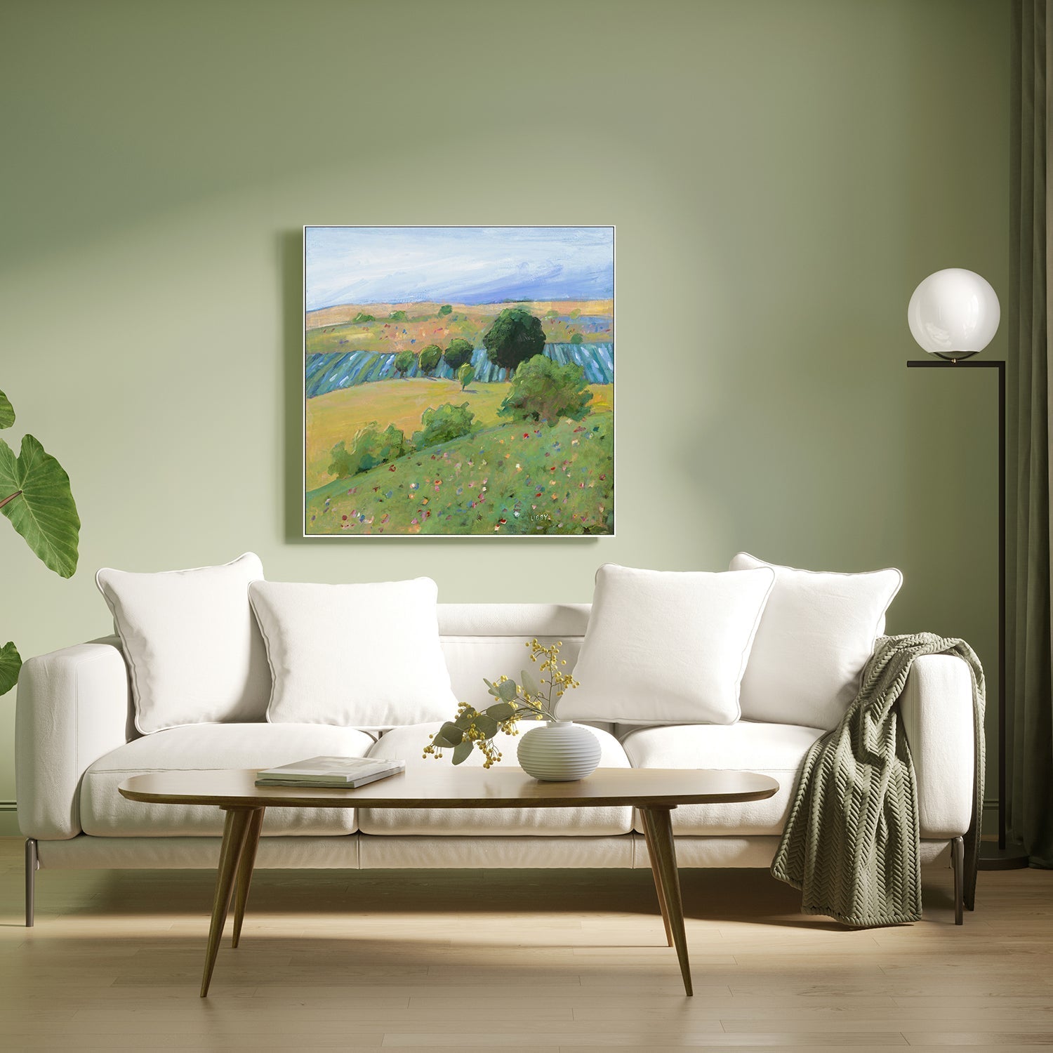wall-art-print-canvas-poster-framed-Tuscan View , By Libby Anderson-7