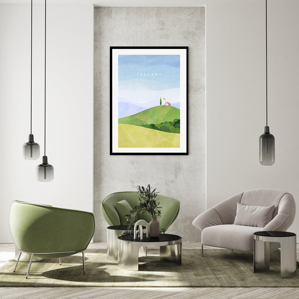 wall-art-print-canvas-poster-framed-Tuscany, Italy , By Henry Rivers-GIOIA-WALL-ART