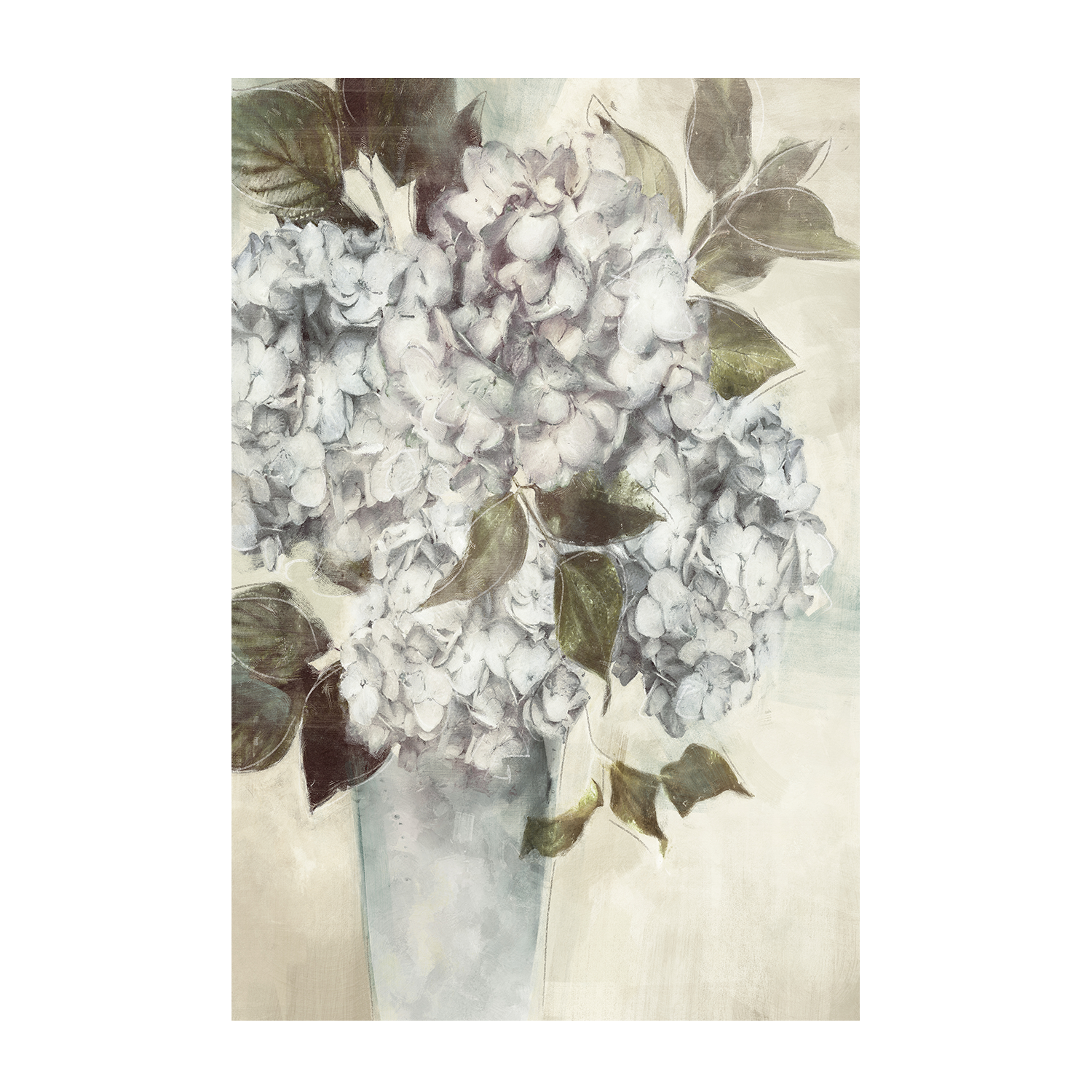 wall-art-print-canvas-poster-framed-Twilight Hydrangea, Style A & B, Set of 2 , By Nina Blue-9