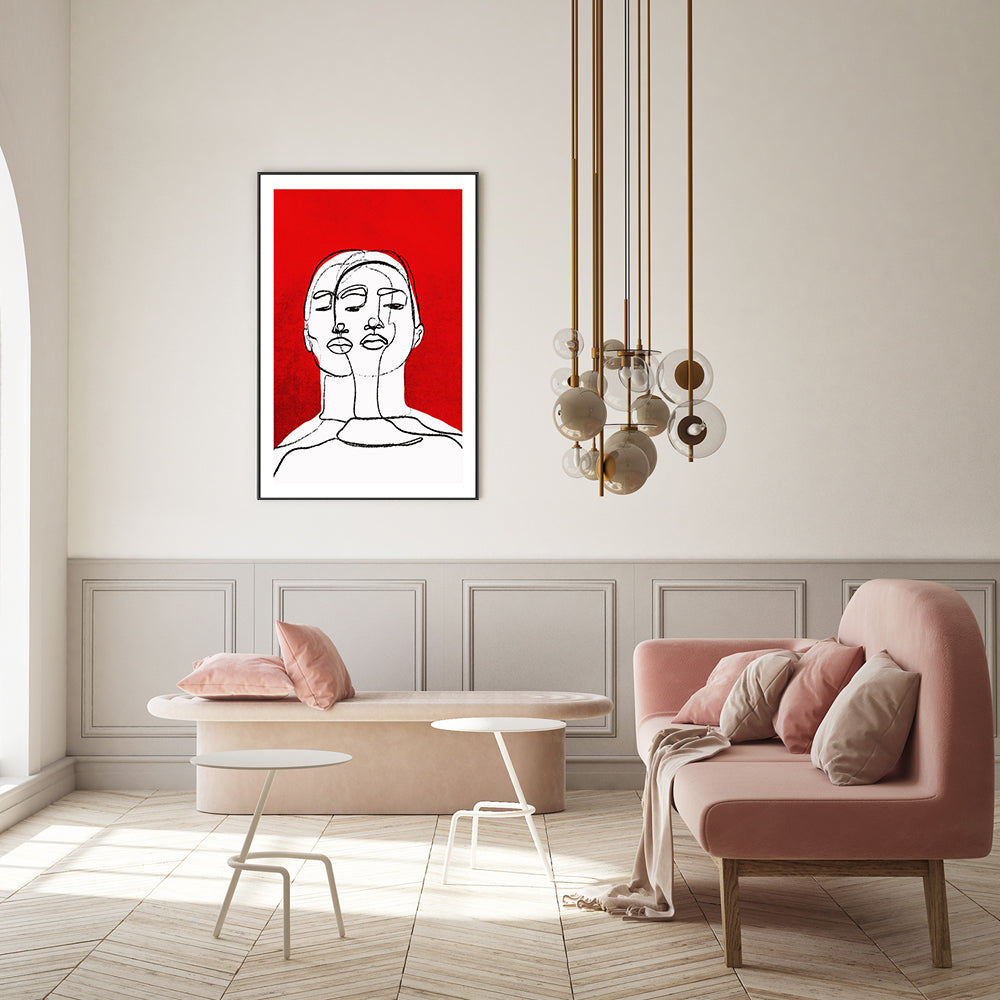 wall-art-print-canvas-poster-framed-Twins , By Treechild-GIOIA-WALL-ART