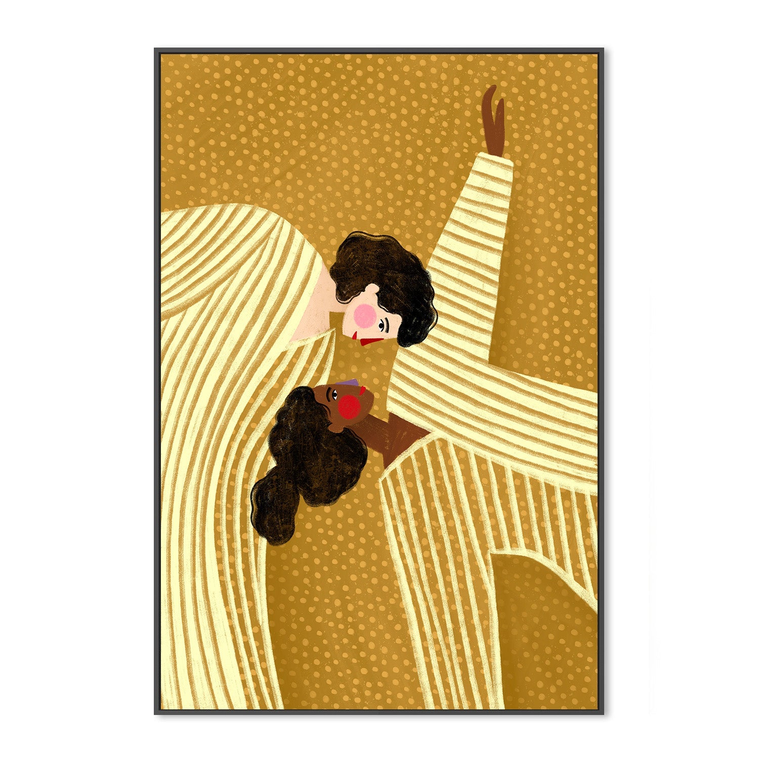 wall-art-print-canvas-poster-framed-Two Line Women-3