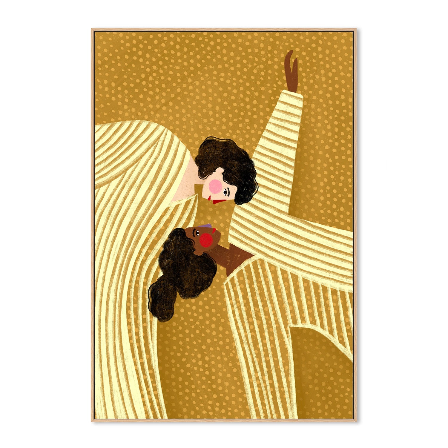 wall-art-print-canvas-poster-framed-Two Line Women-4