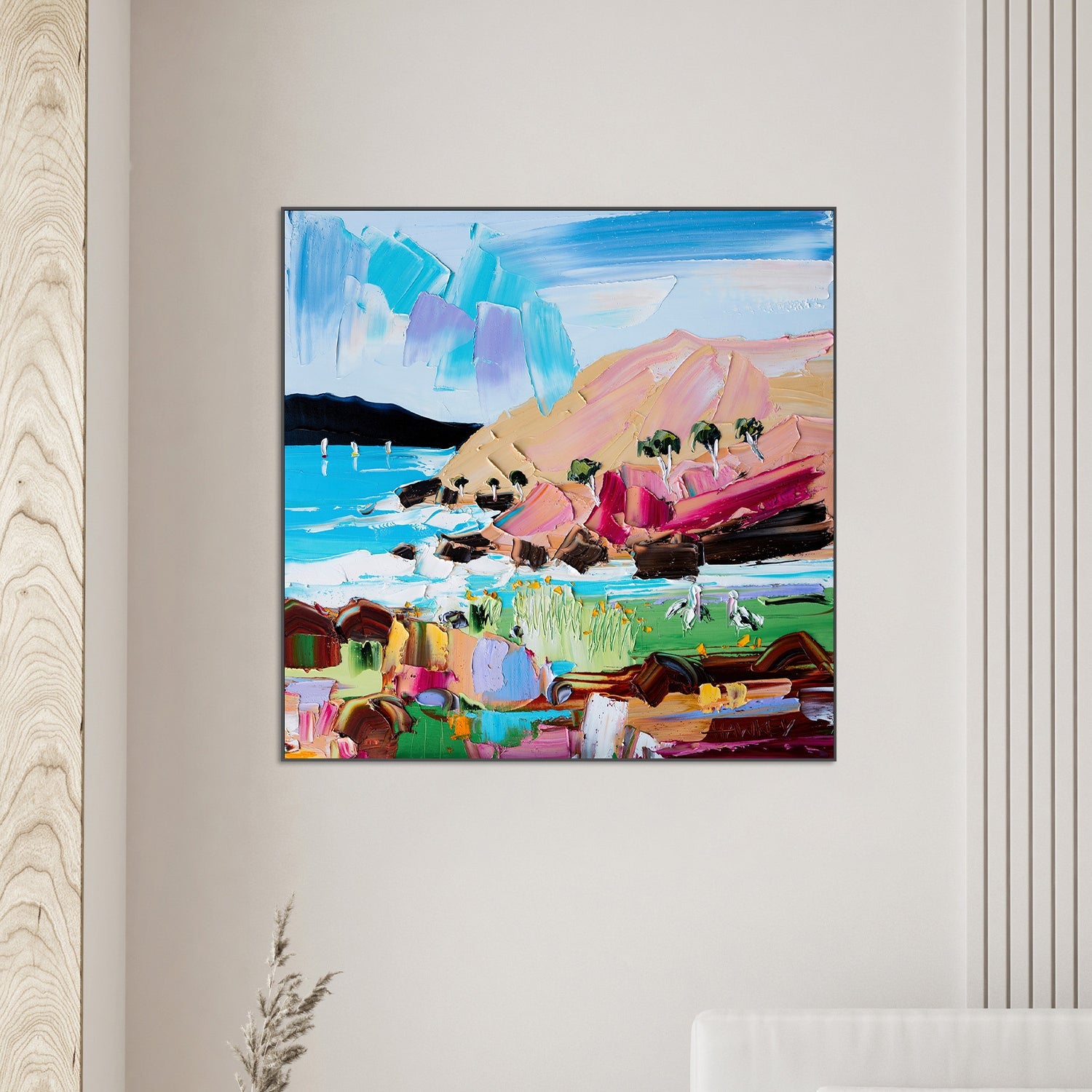 wall-art-print-canvas-poster-framed-Two Pelicans-2
