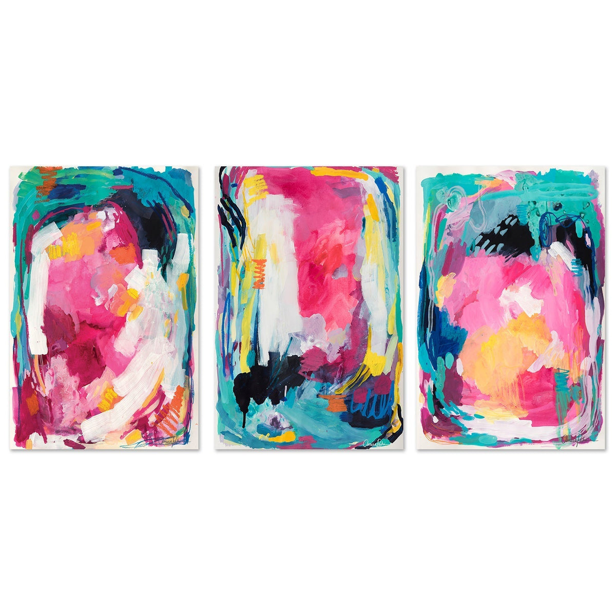 wall-art-print-canvas-poster-framed-Ubud Market, Style A, B & C, Set Of 3 , By Amira Rahim-GIOIA-WALL-ART