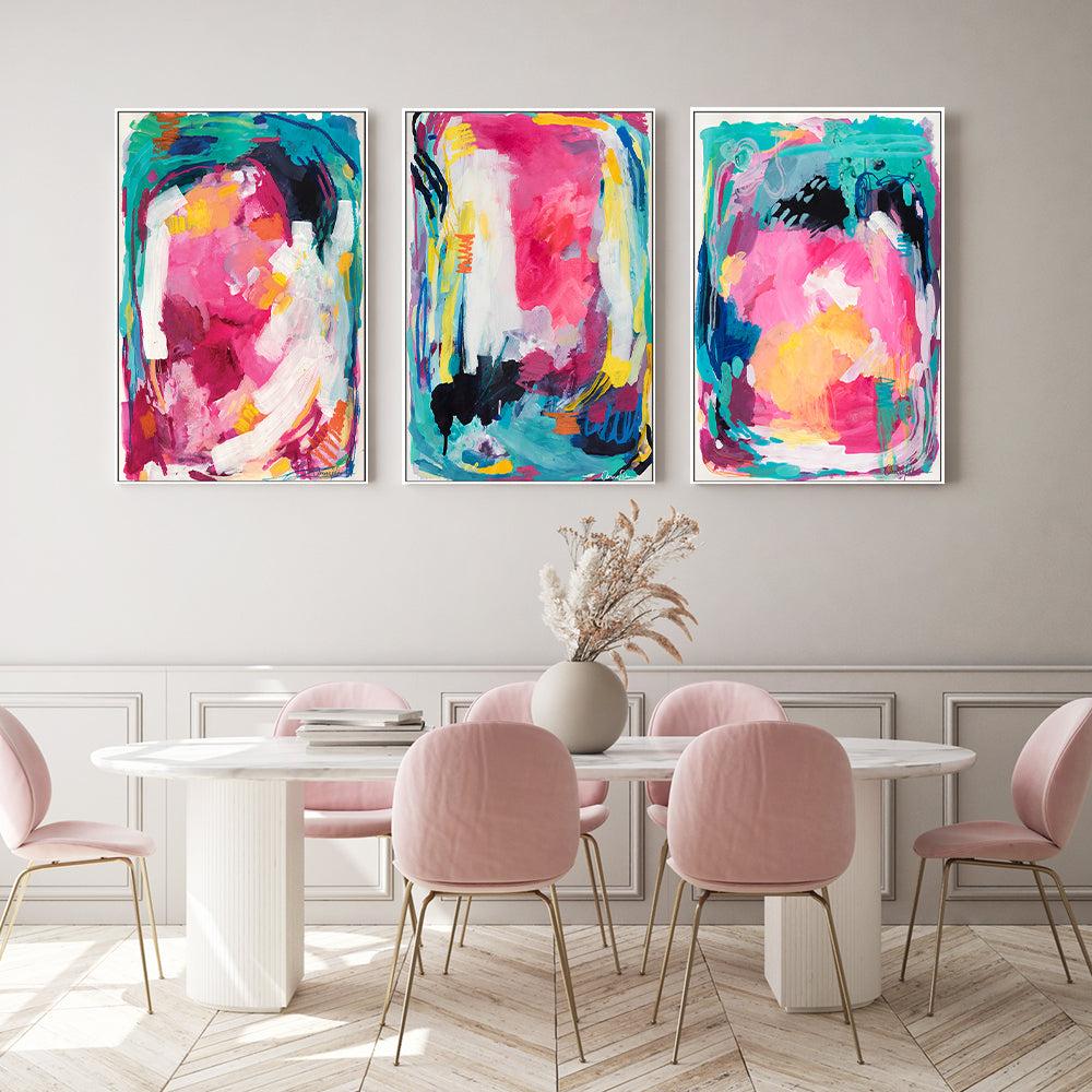 wall-art-print-canvas-poster-framed-Ubud Market, Style A, B & C, Set Of 3 , By Amira Rahim-GIOIA-WALL-ART