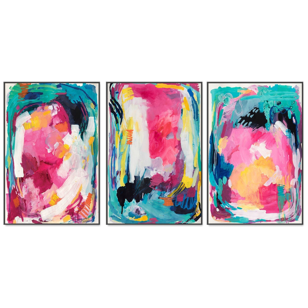 wall-art-print-canvas-poster-framed-Ubud Market, Style A, B & C, Set Of 3 , By Amira Rahim-GIOIA-WALL-ART