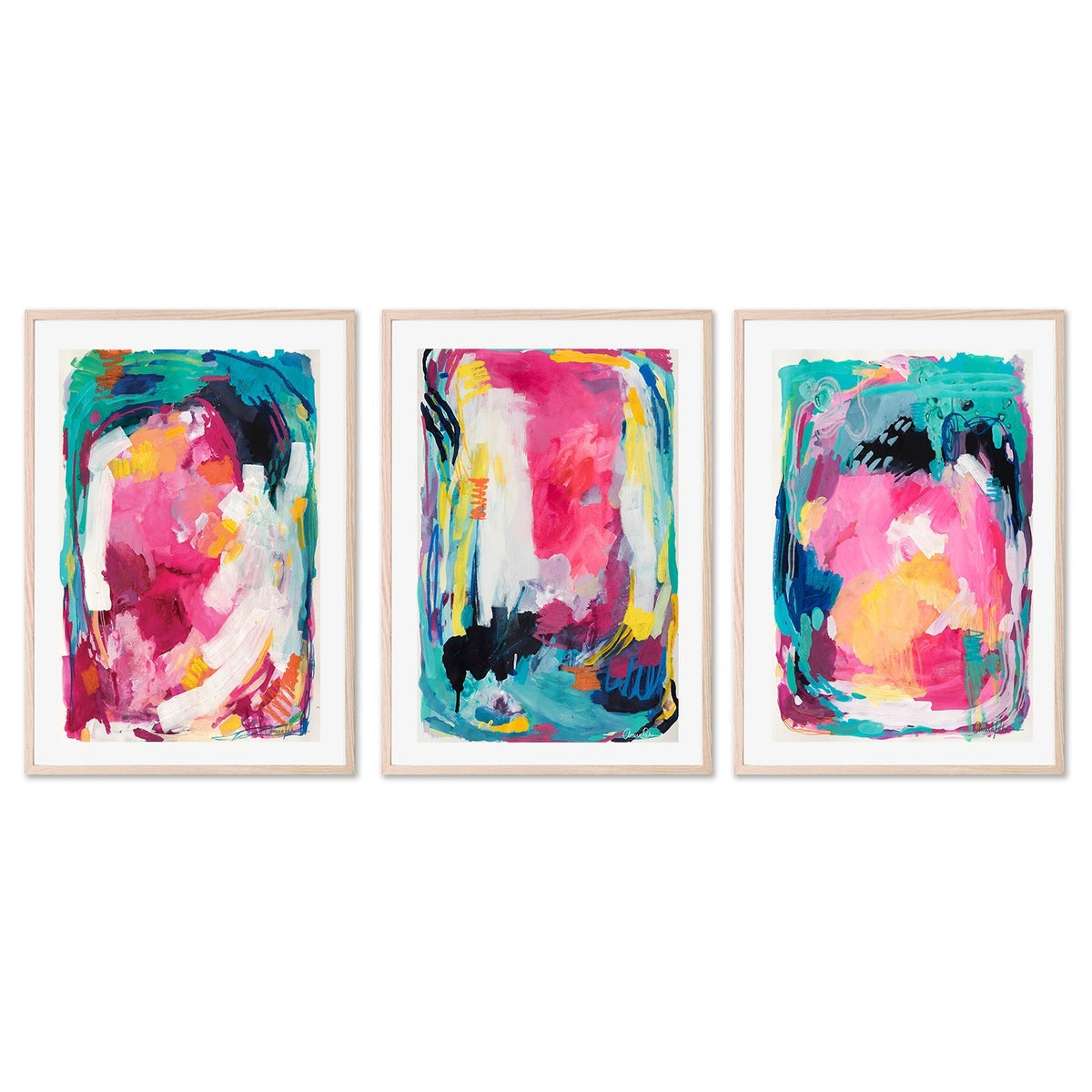 wall-art-print-canvas-poster-framed-Ubud Market, Style A, B & C, Set Of 3 , By Amira Rahim-GIOIA-WALL-ART