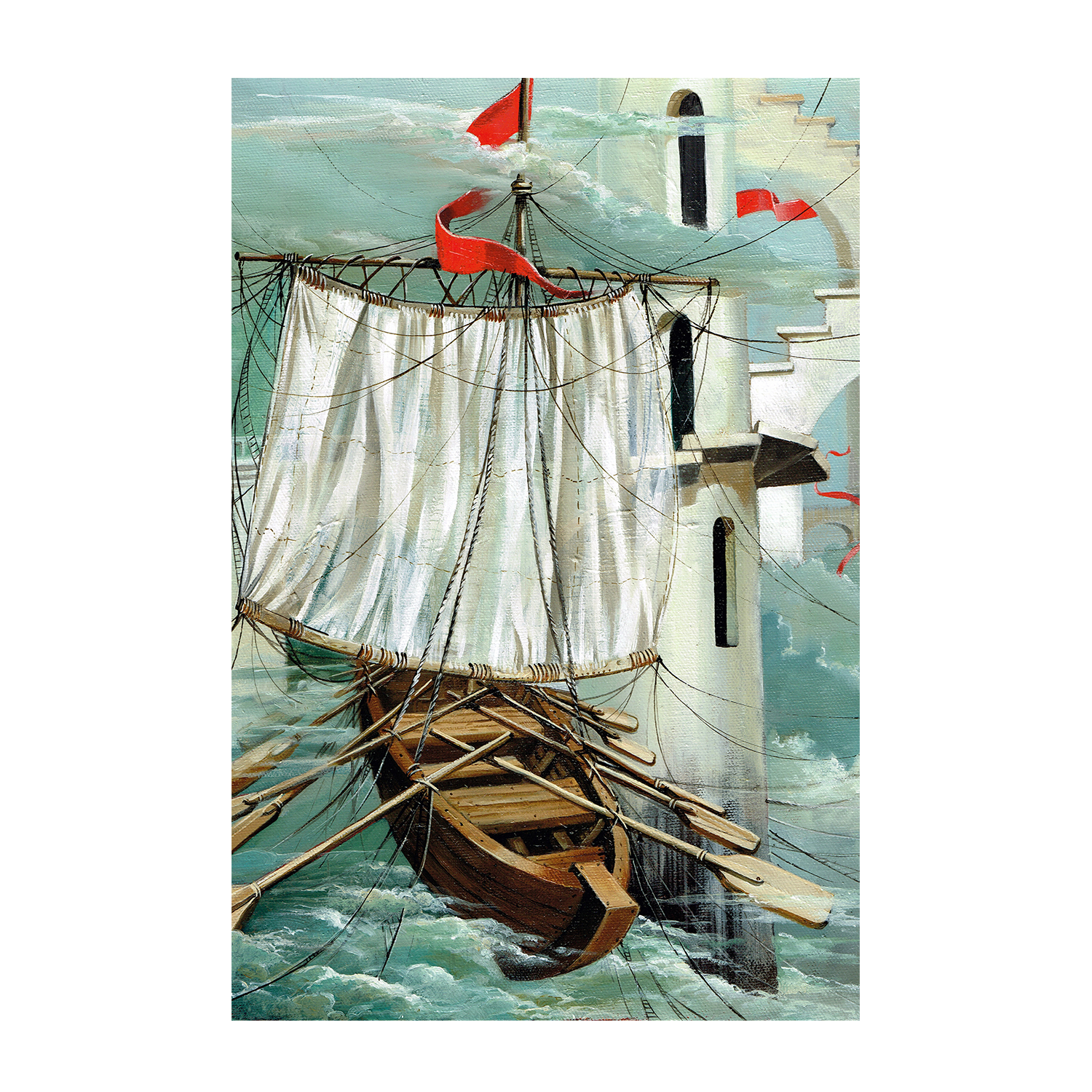 wall-art-print-canvas-poster-framed-Una Parade En El Tiempo (A Stop In Time) , By Olena Kosenko-1