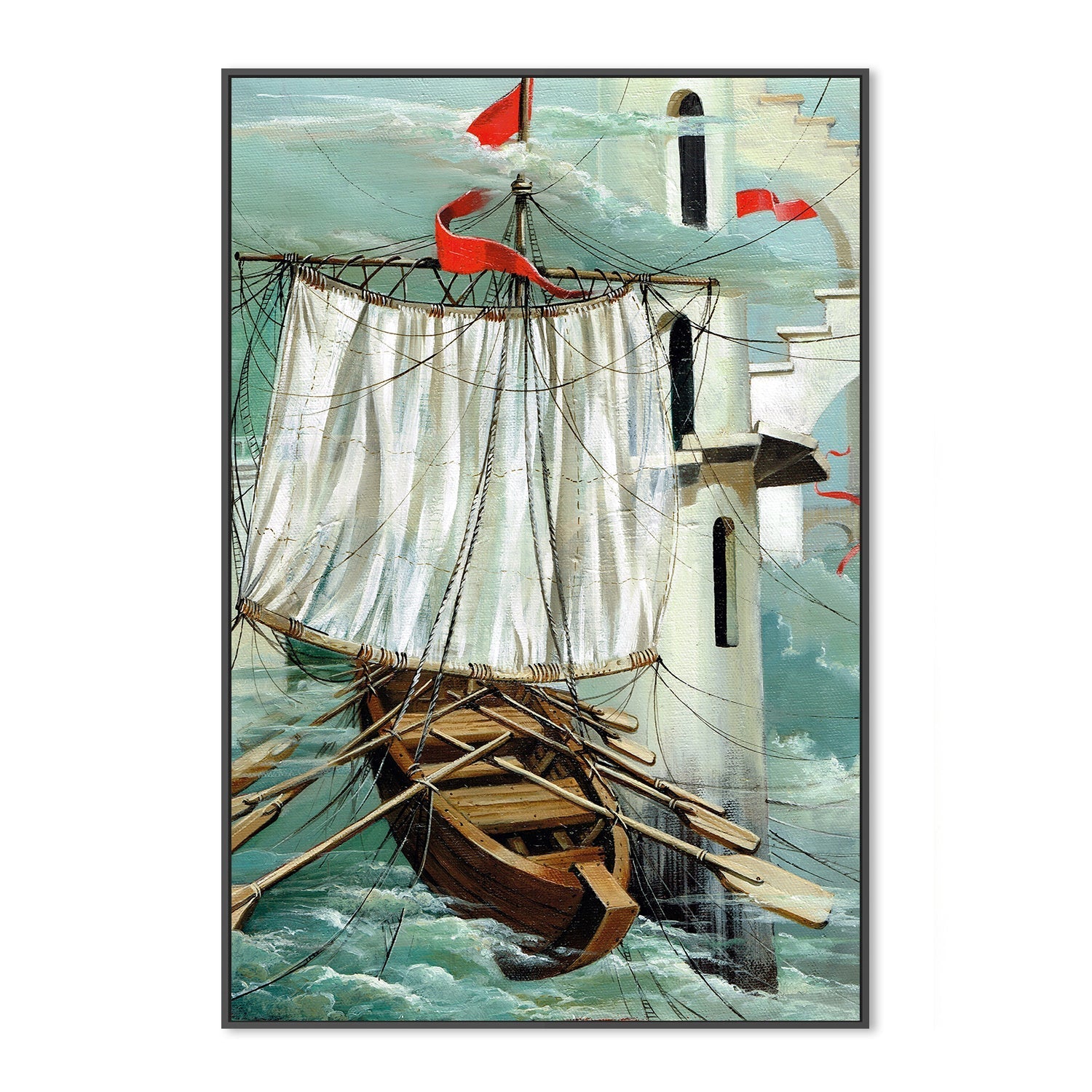 wall-art-print-canvas-poster-framed-Una Parade En El Tiempo (A Stop In Time) , By Olena Kosenko-3