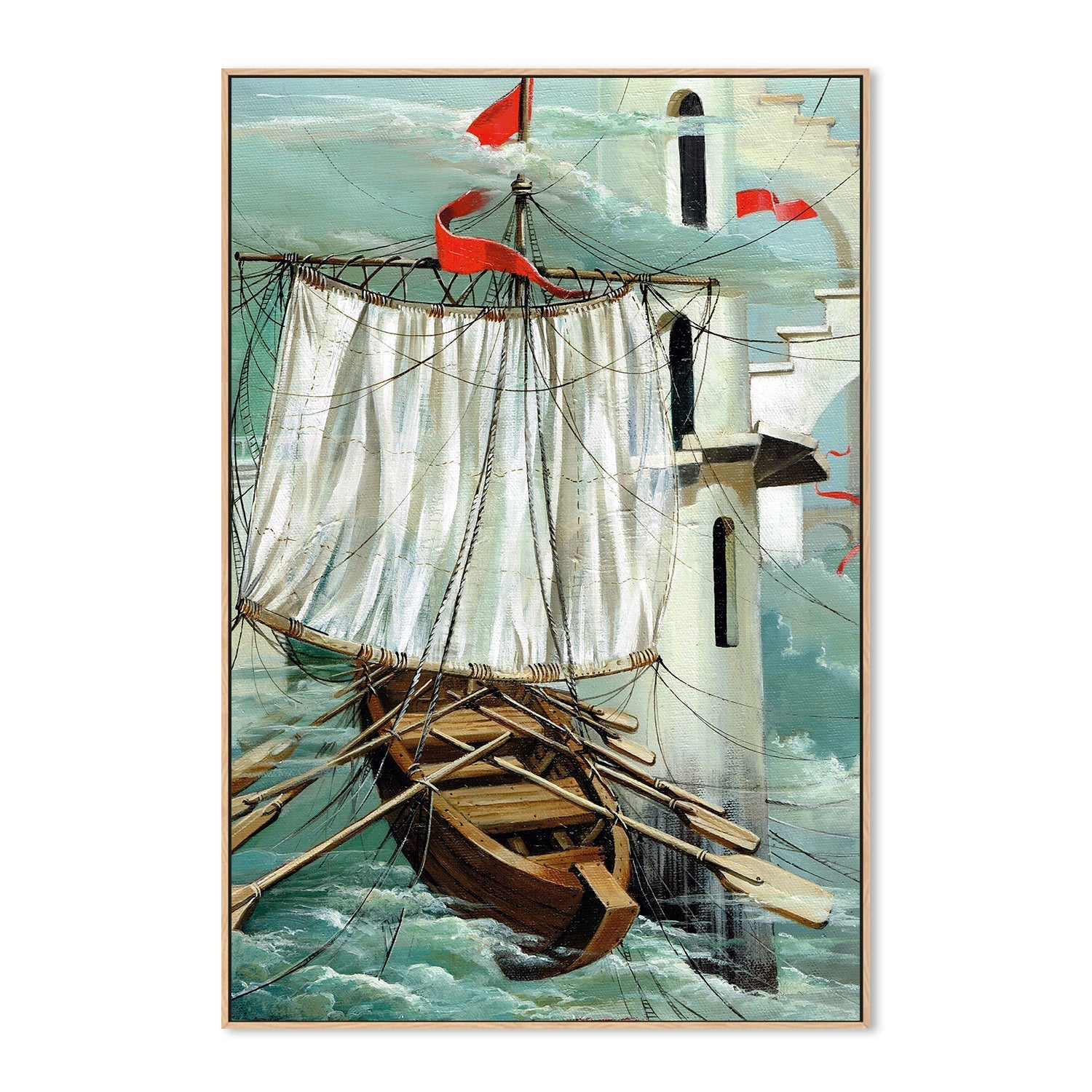 wall-art-print-canvas-poster-framed-Una Parade En El Tiempo (A Stop In Time) , By Olena Kosenko-4