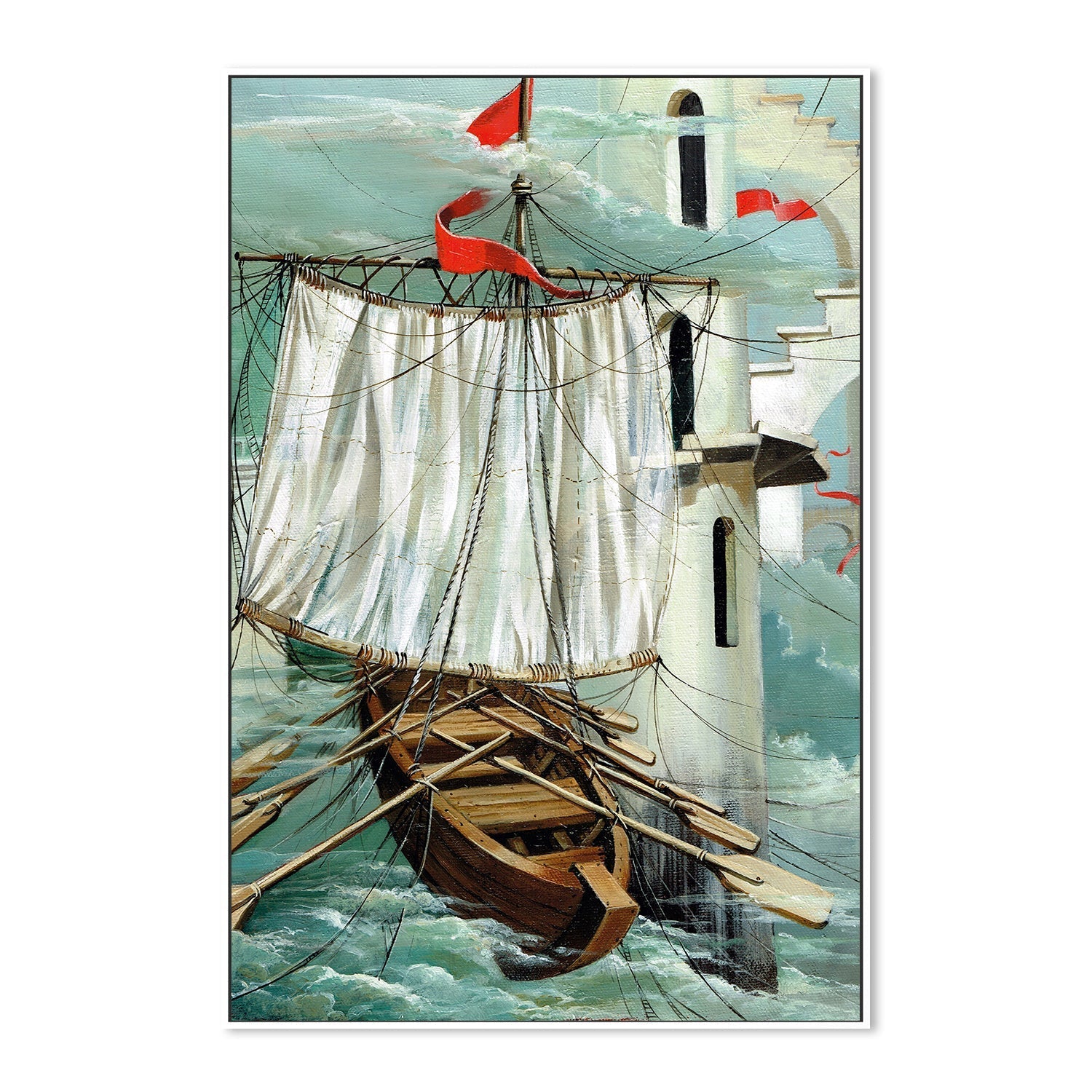 wall-art-print-canvas-poster-framed-Una Parade En El Tiempo (A Stop In Time) , By Olena Kosenko-5