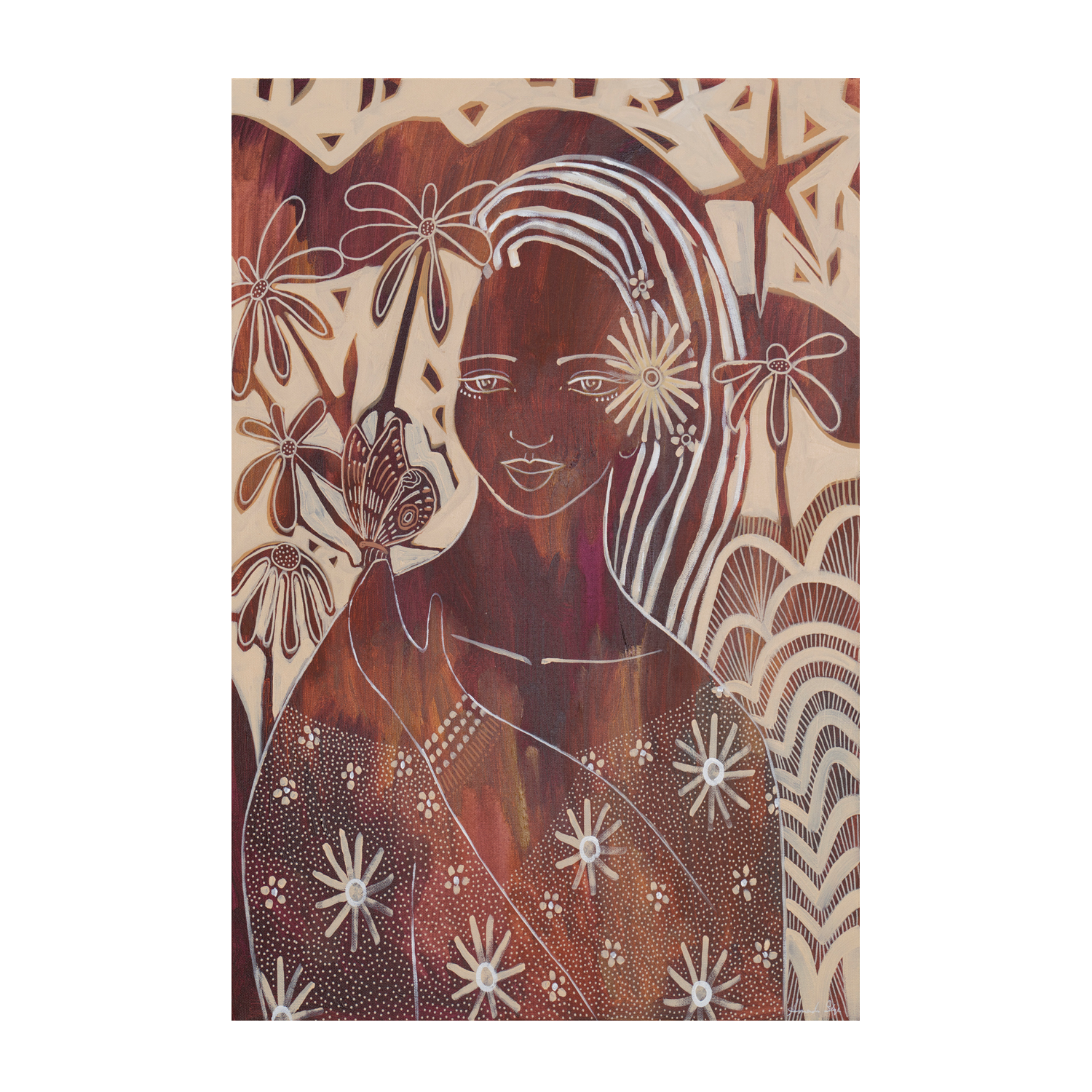 wall-art-print-canvas-poster-framed-Unbreakable Bond, Style B, Garnet , By Amanda Skye-1