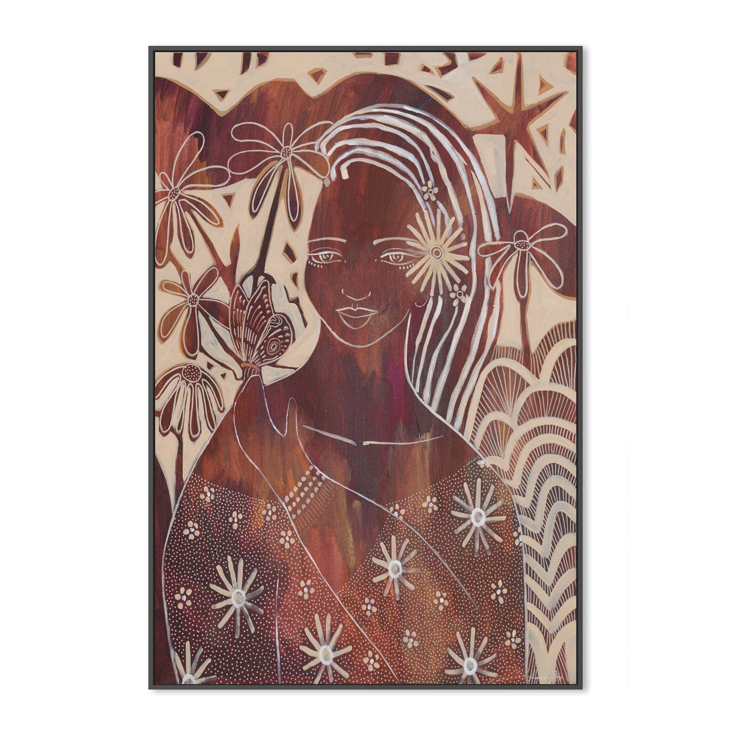 wall-art-print-canvas-poster-framed-Unbreakable Bond, Style B, Garnet , By Amanda Skye-3