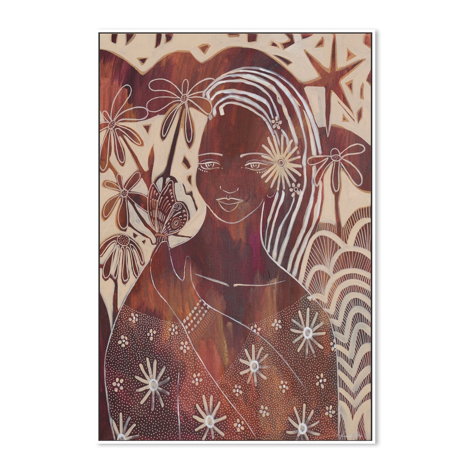wall-art-print-canvas-poster-framed-Unbreakable Bond, Style B, Garnet , By Amanda Skye-5