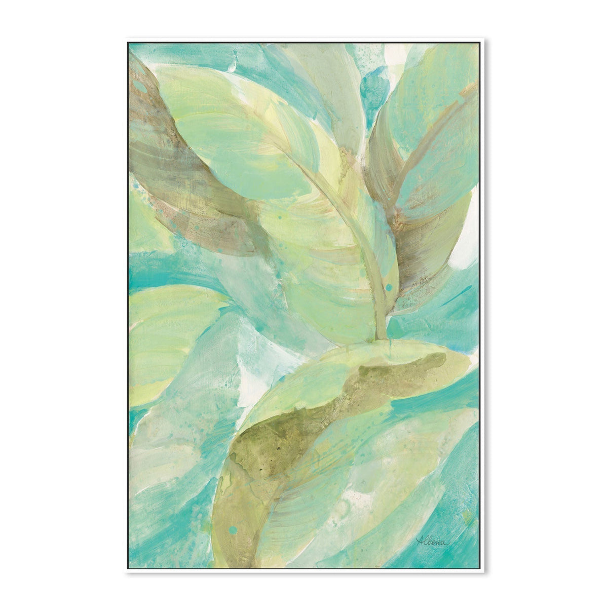 wall-art-print-canvas-poster-framed-Under the Palms, Style B , By Albena Hristova-GIOIA-WALL-ART