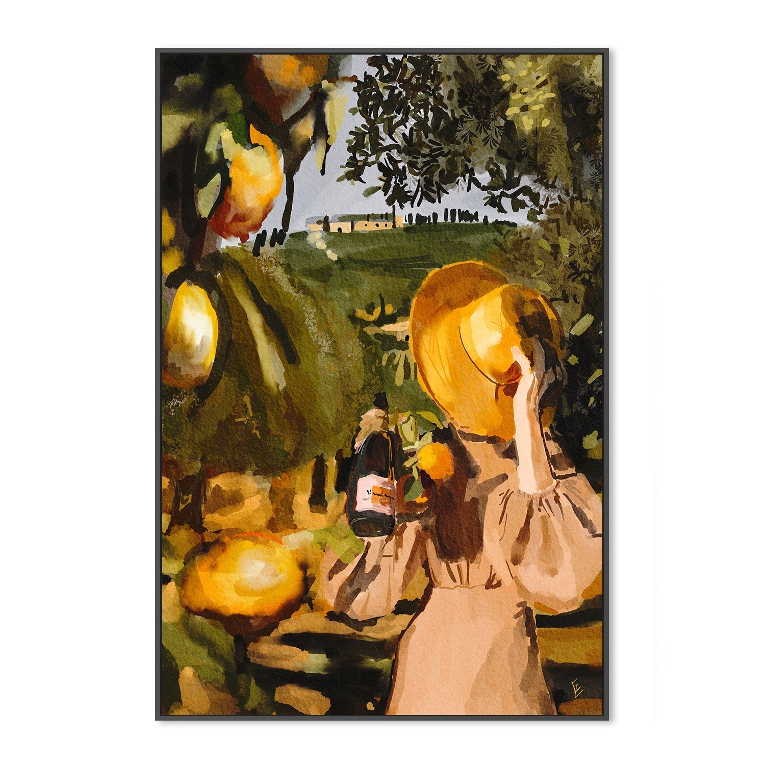 wall-art-print-canvas-poster-framed-Under The Tuscan Sun , By Ekaterina Zagorska-3