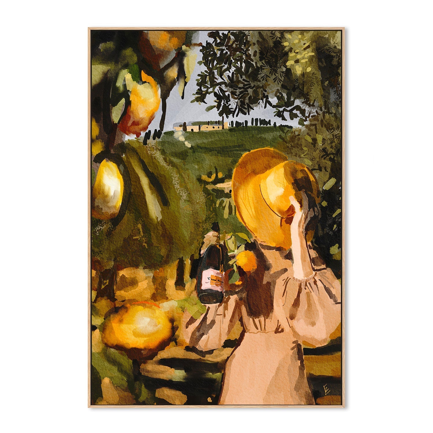 wall-art-print-canvas-poster-framed-Under The Tuscan Sun , By Ekaterina Zagorska-4