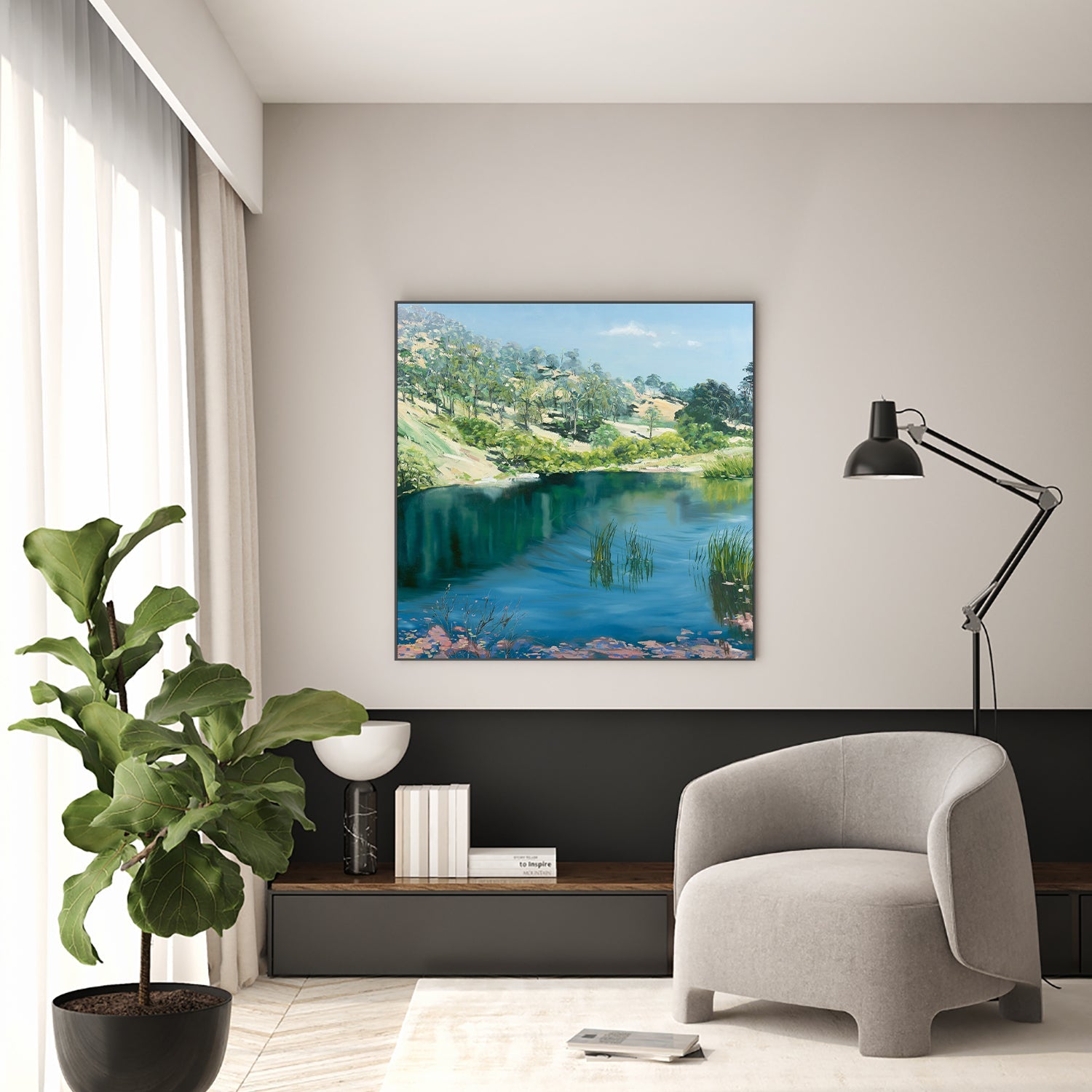 wall-art-print-canvas-poster-framed-Upper Reaches of the Brisbane-7