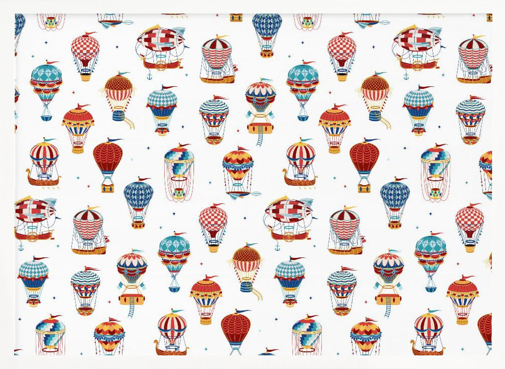 wall-art-print-canvas-poster-framed-Up,Up and Away White , By Sue Skellern-5