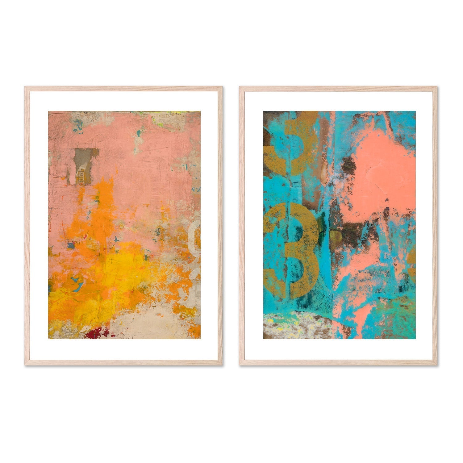 wall-art-print-canvas-poster-framed-Urban Collage, Style A & B, Set Of 2 , By Deanna Fainelli-6