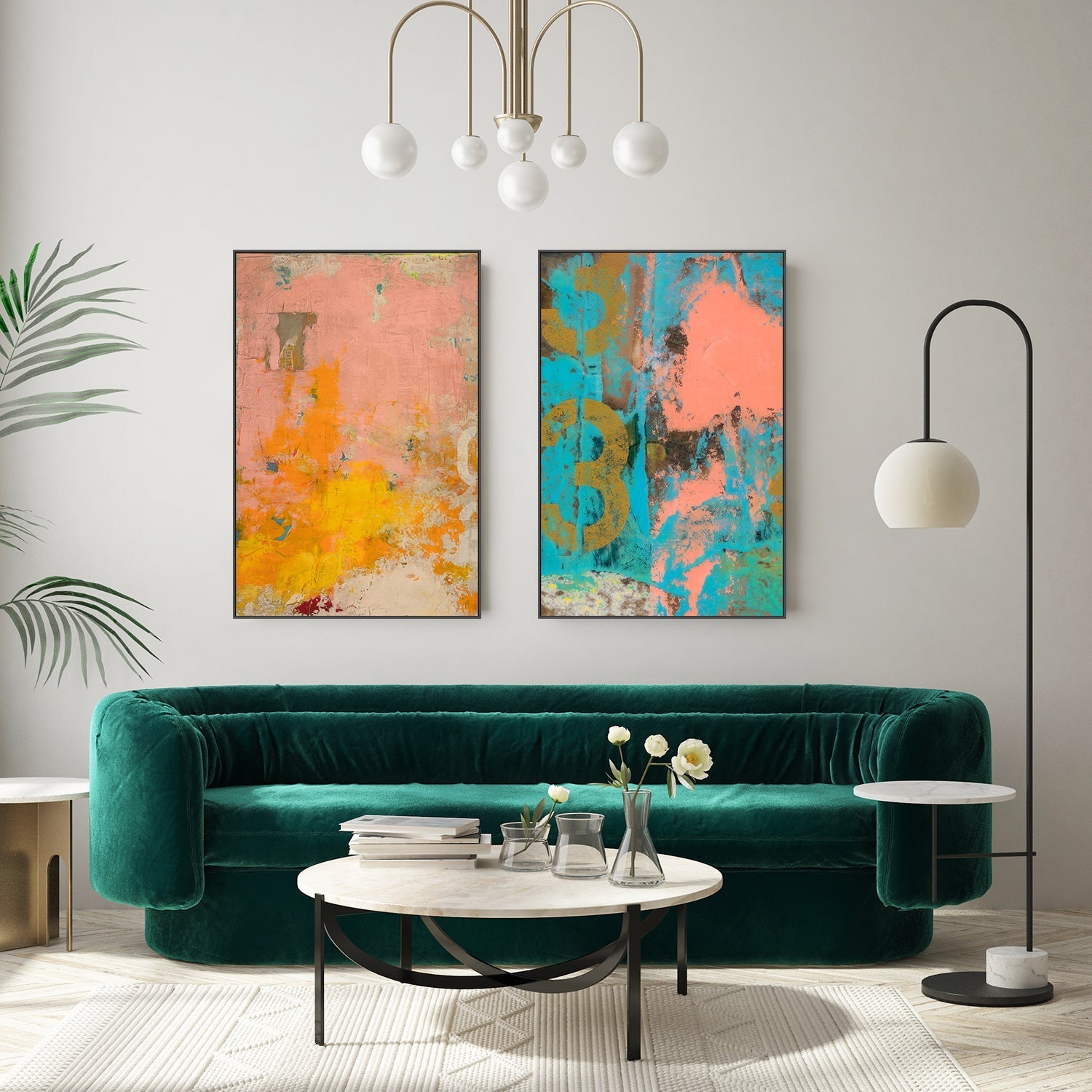 wall-art-print-canvas-poster-framed-Urban Collage, Style A & B, Set Of 2 , By Deanna Fainelli-7