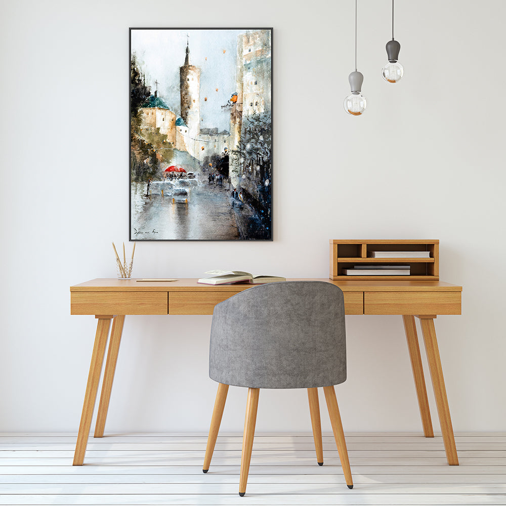 wall-art-print-canvas-poster-framed-Valencia Tower , By Lilou Online Fine Arts-GIOIA-WALL-ART