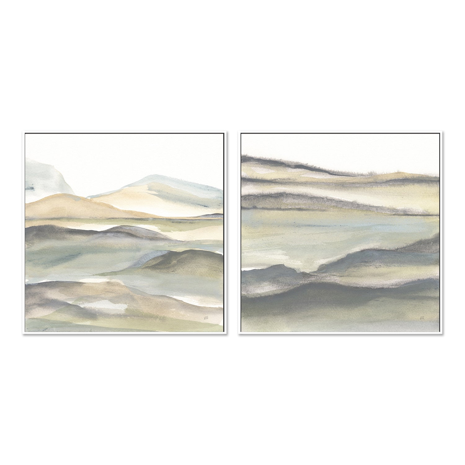 wall-art-print-canvas-poster-framed-Valleyscape, Set of 2-by-Chris Paschke-Gioia Wall Art