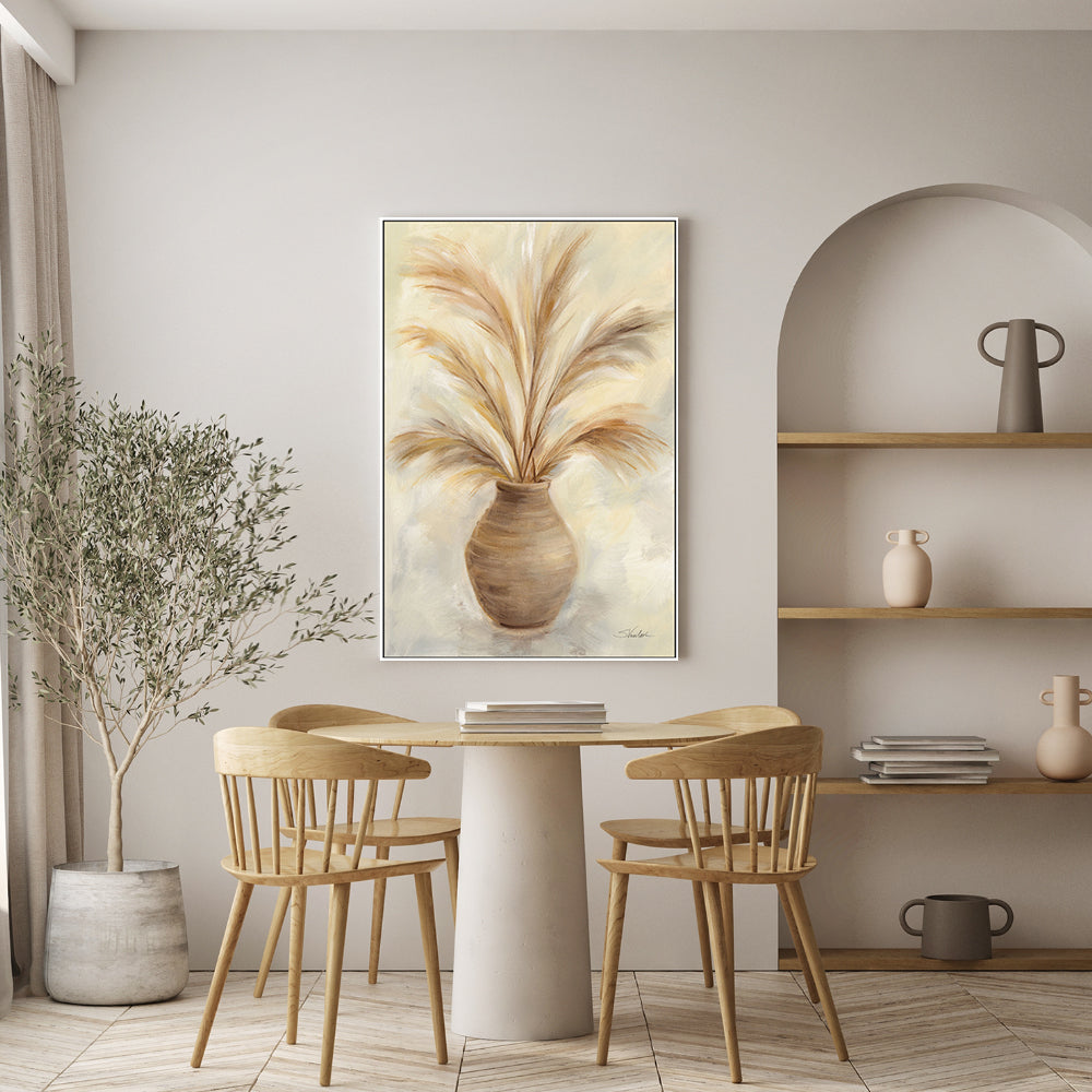 wall-art-print-canvas-poster-framed-Vase of Grasses, Style B , By Silvia Vassileva-GIOIA-WALL-ART