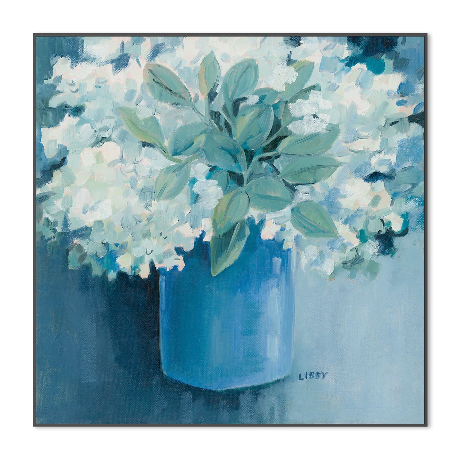 wall-art-print-canvas-poster-framed-Vase Of White , By Libby Anderson-3