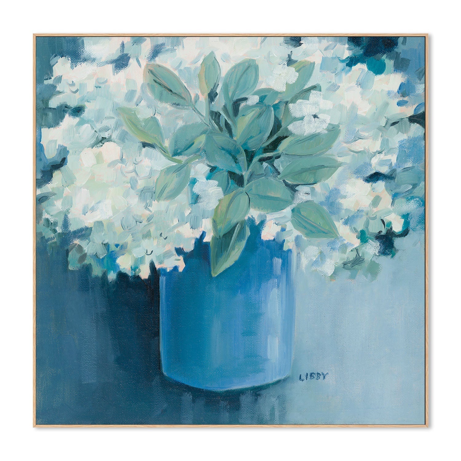 wall-art-print-canvas-poster-framed-Vase Of White , By Libby Anderson-4