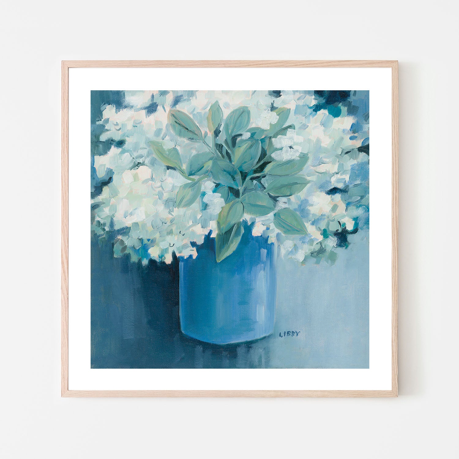 wall-art-print-canvas-poster-framed-Vase Of White , By Libby Anderson-6