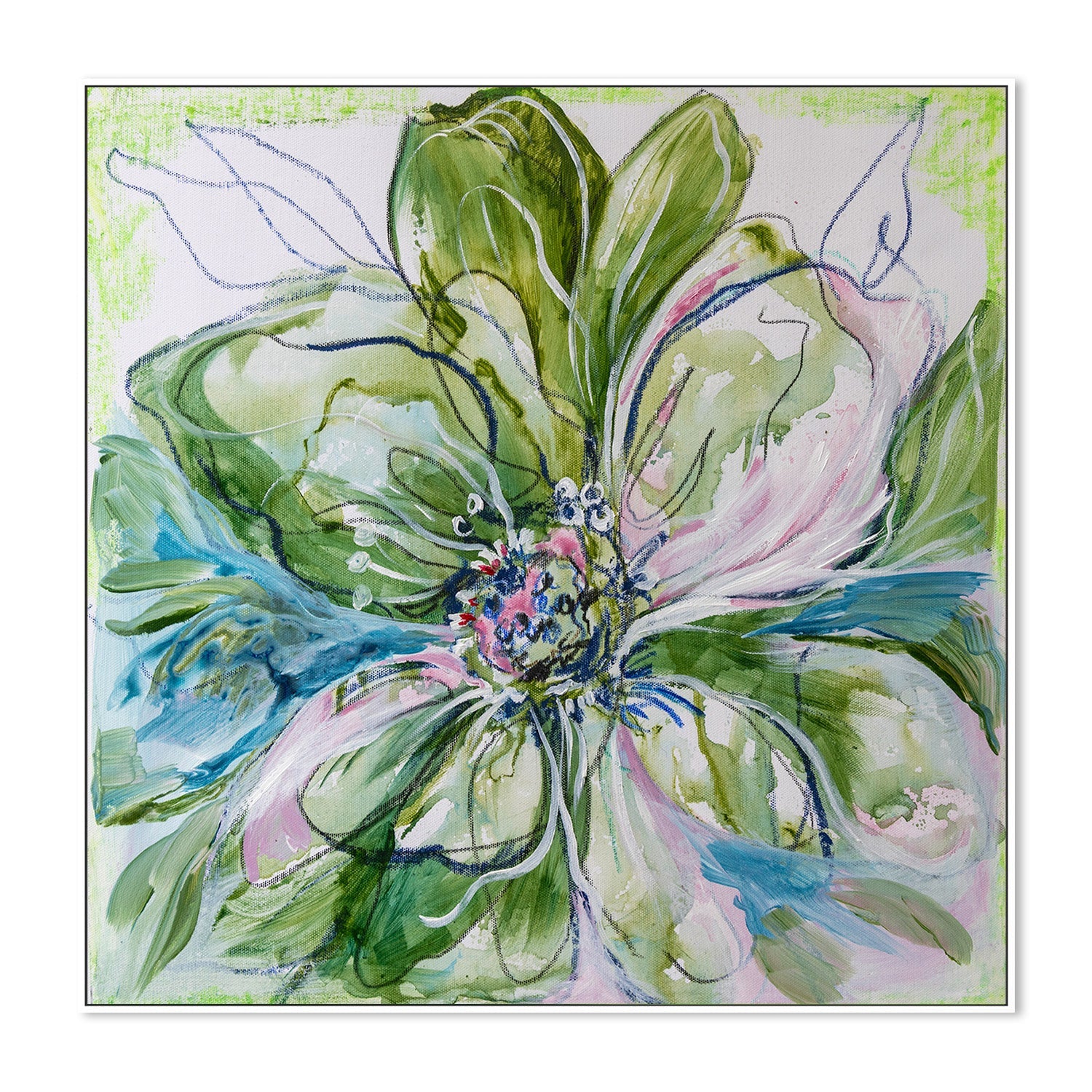 wall-art-print-canvas-poster-framed-Verdant Blooms-5