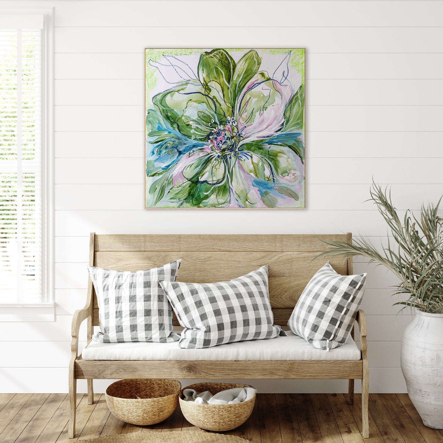 wall-art-print-canvas-poster-framed-Verdant Blooms-7