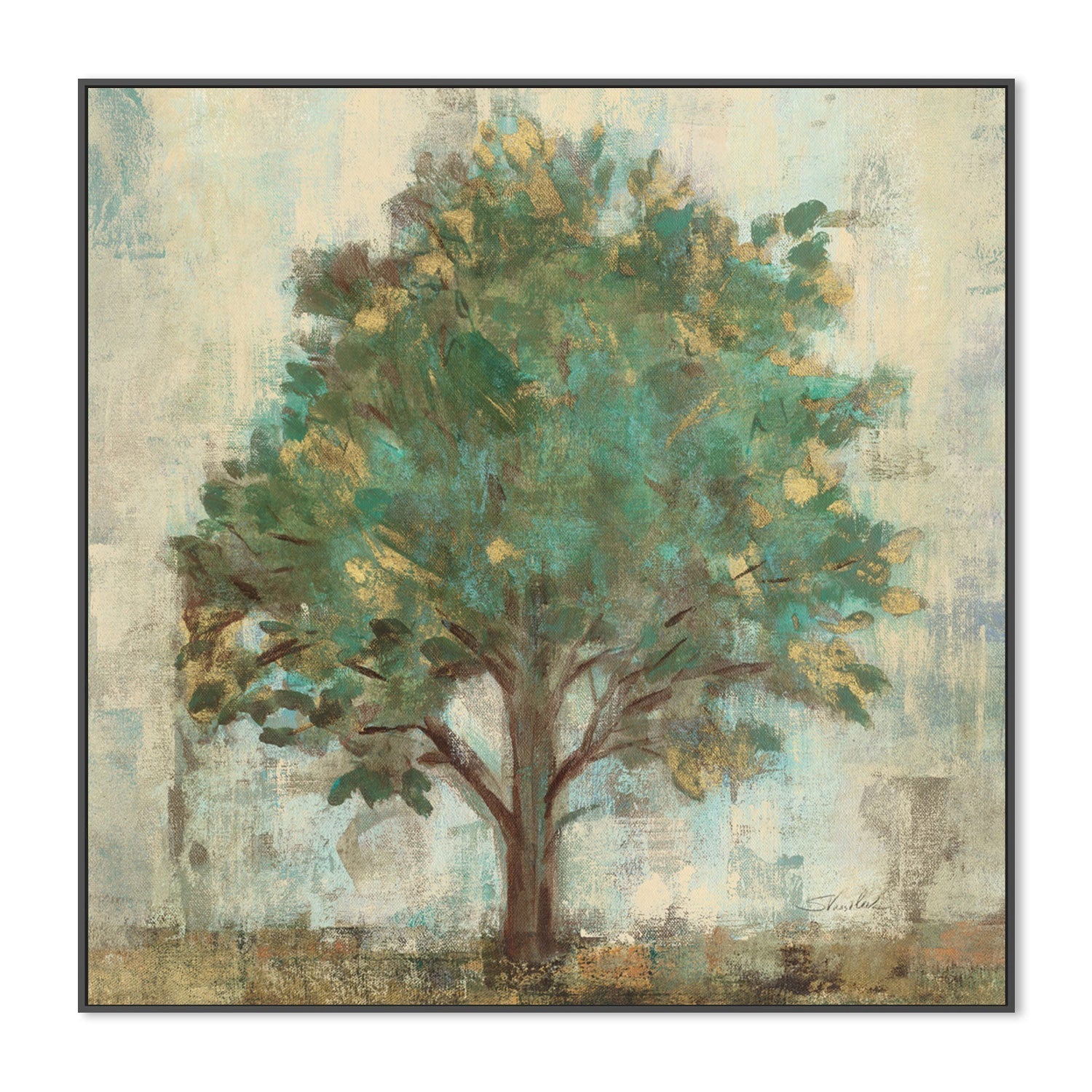 wall-art-print-canvas-poster-framed-Verdi Trees, Style A-by-Silvia Vassileva-Gioia Wall Art