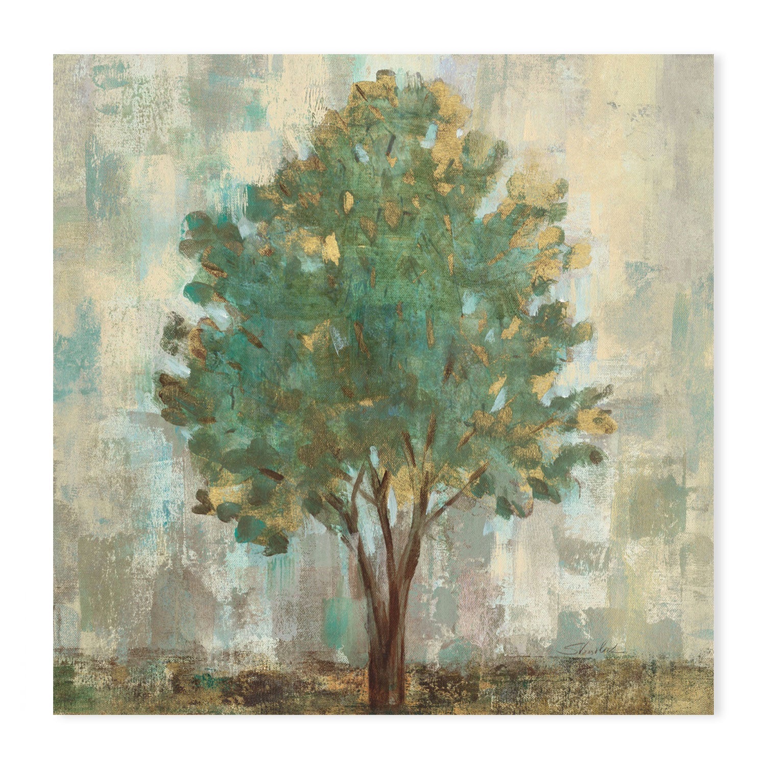 wall-art-print-canvas-poster-framed-Verdi Trees, Style B-by-Silvia Vassileva-Gioia Wall Art
