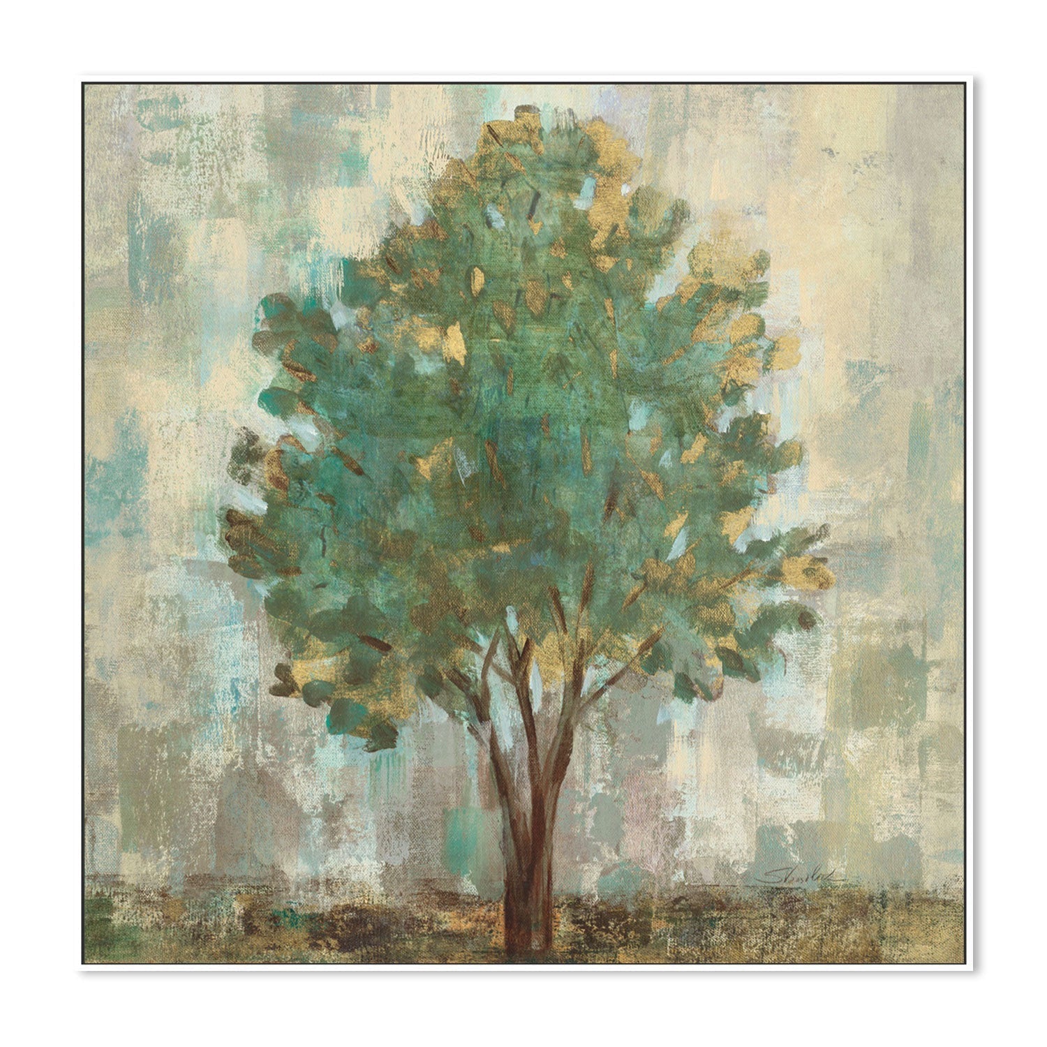 wall-art-print-canvas-poster-framed-Verdi Trees, Style B-by-Silvia Vassileva-Gioia Wall Art