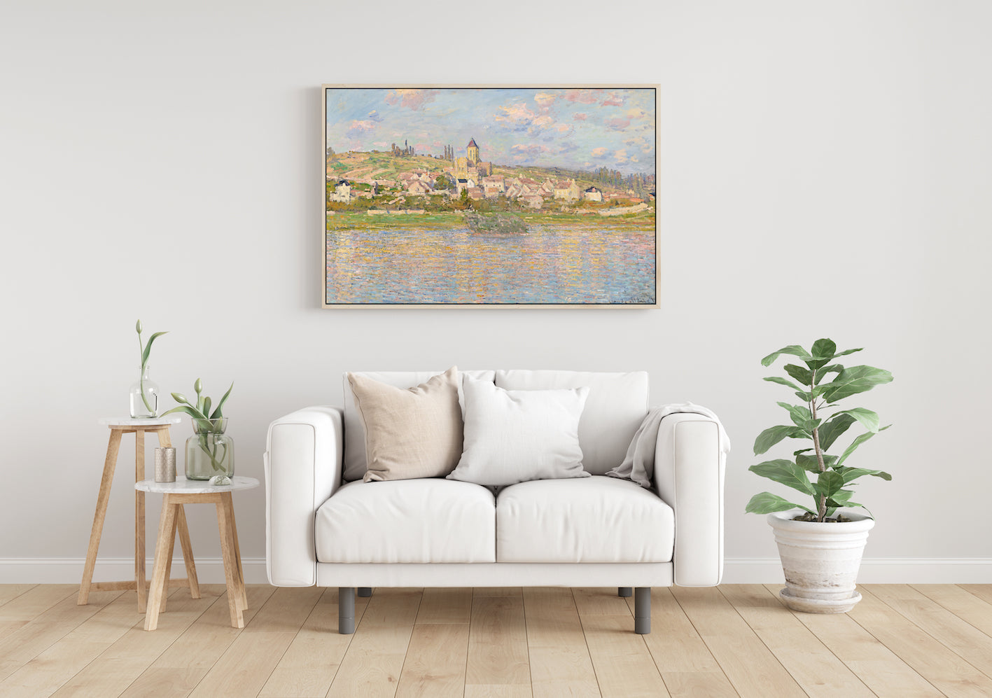 wall-art-print-canvas-poster-framed-Vétheuil 1879, By Monet-by-Gioia Wall Art-Gioia Wall Art