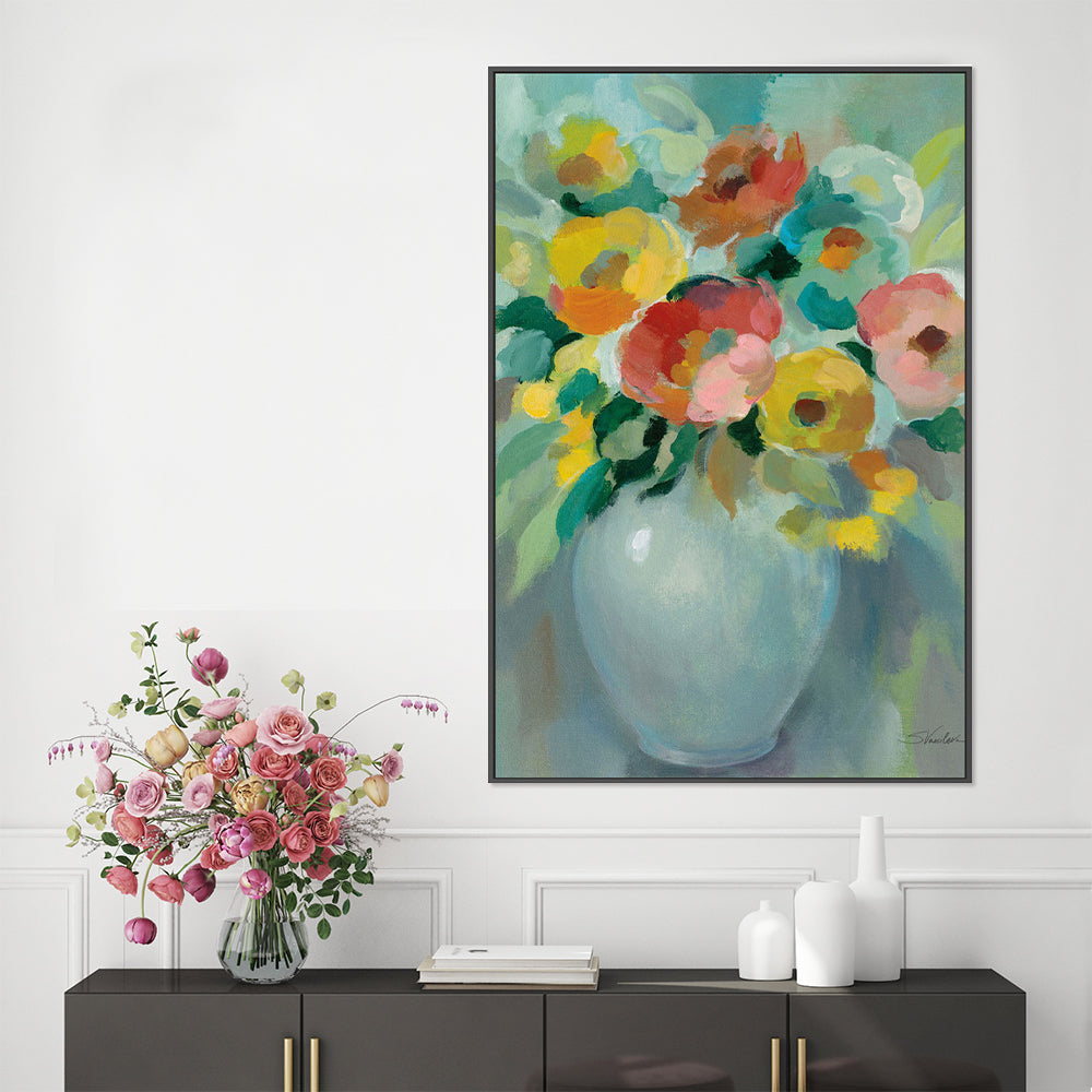 wall-art-print-canvas-poster-framed-Vibrant Bouquet-by-Silvia Vassileva-Gioia Wall Art