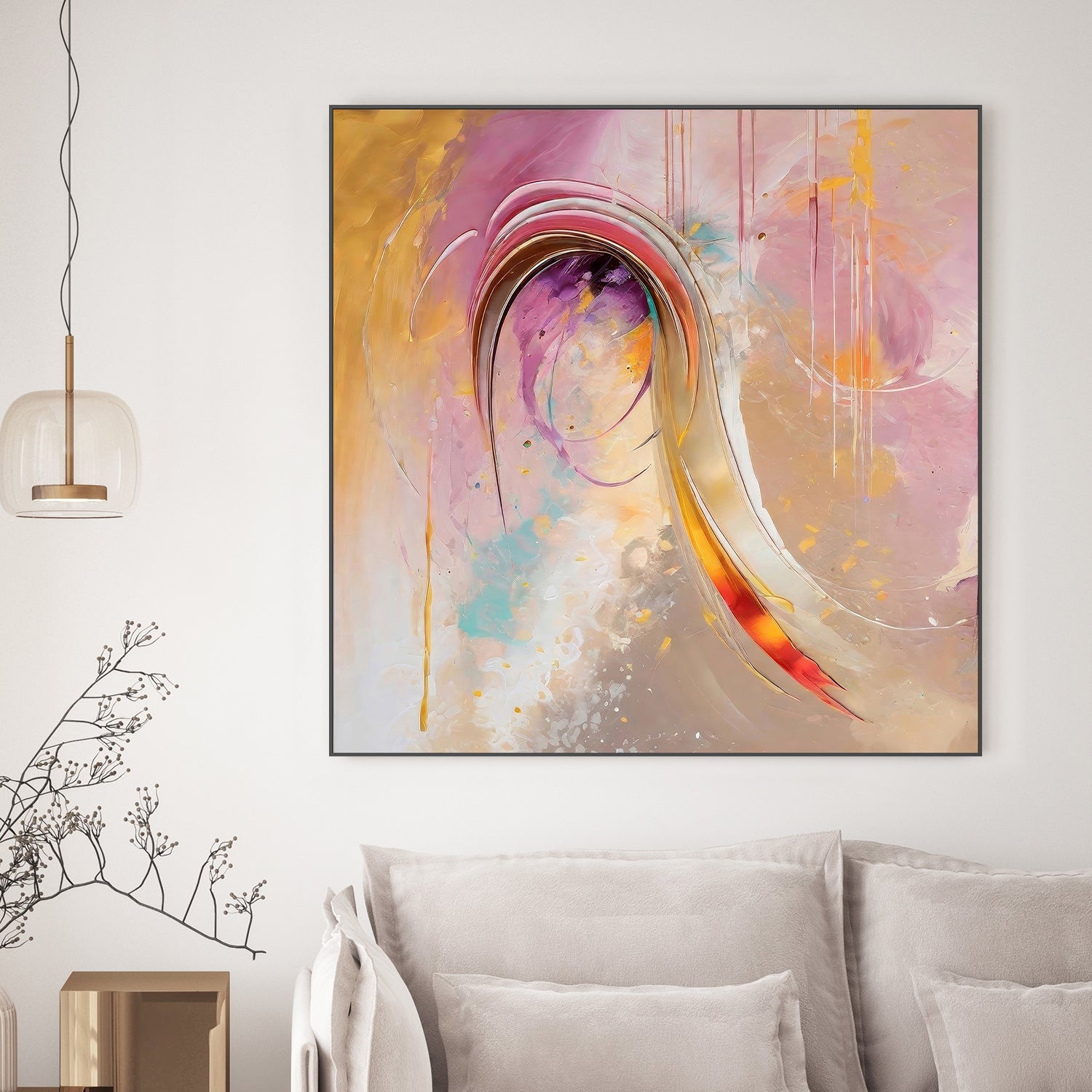 wall-art-print-canvas-poster-framed-Vibrant Colorful Abstract , By Alpenglow Workshop-2